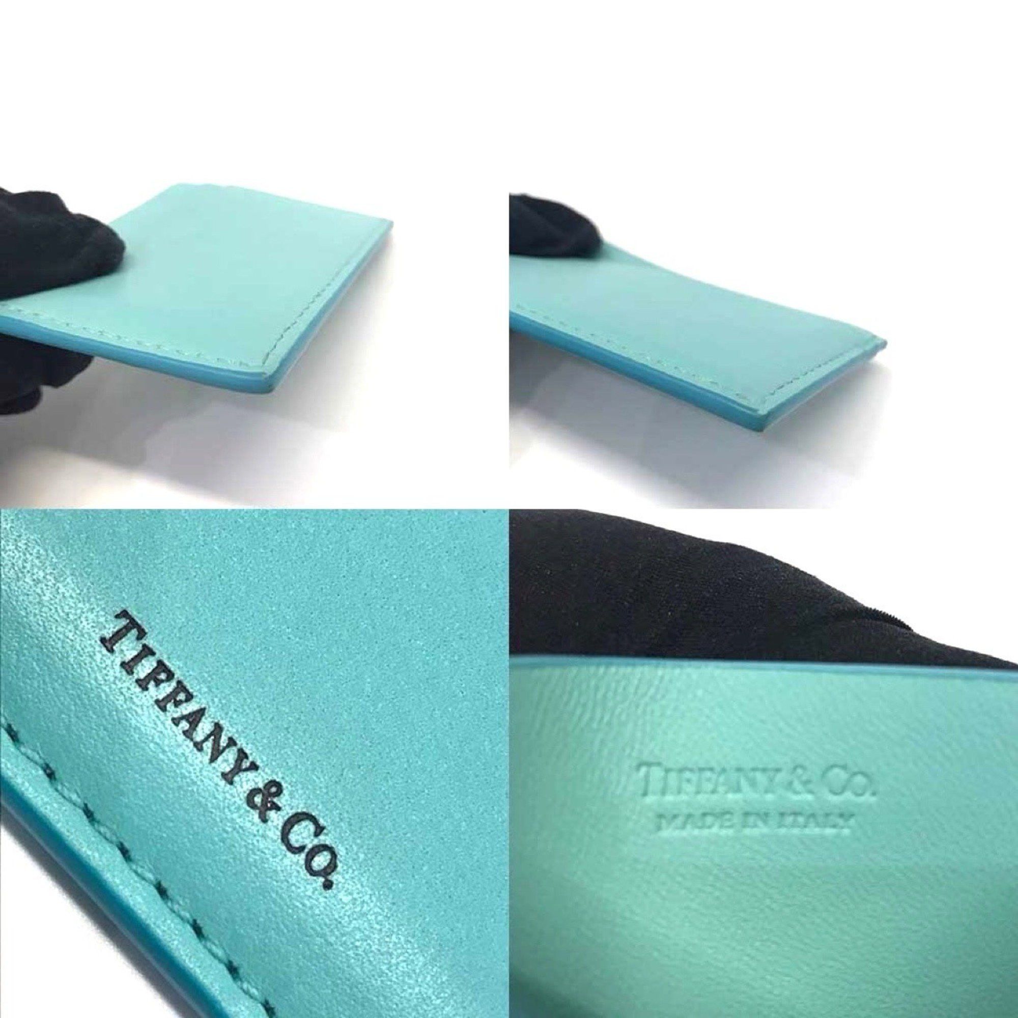 Tiffany & Co. Tiffany business card holder/card case leather blue turquoise color men's women's holder TIFFANY&CO Size ONE SIZE - 3 Thumbnail