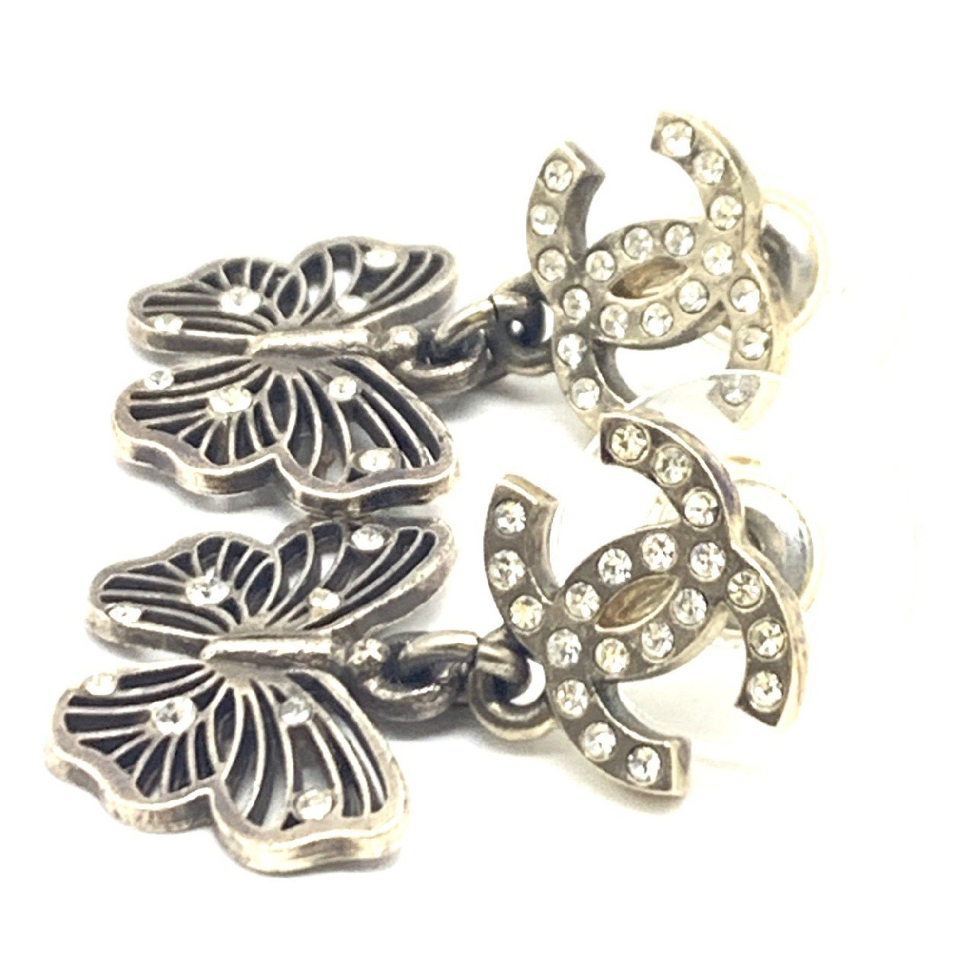 Chanel Chanel Earrings, Coco Mark, Rhinestone, Butterfly, 11P, CHANEL Size ONE SIZE - 5 Thumbnail