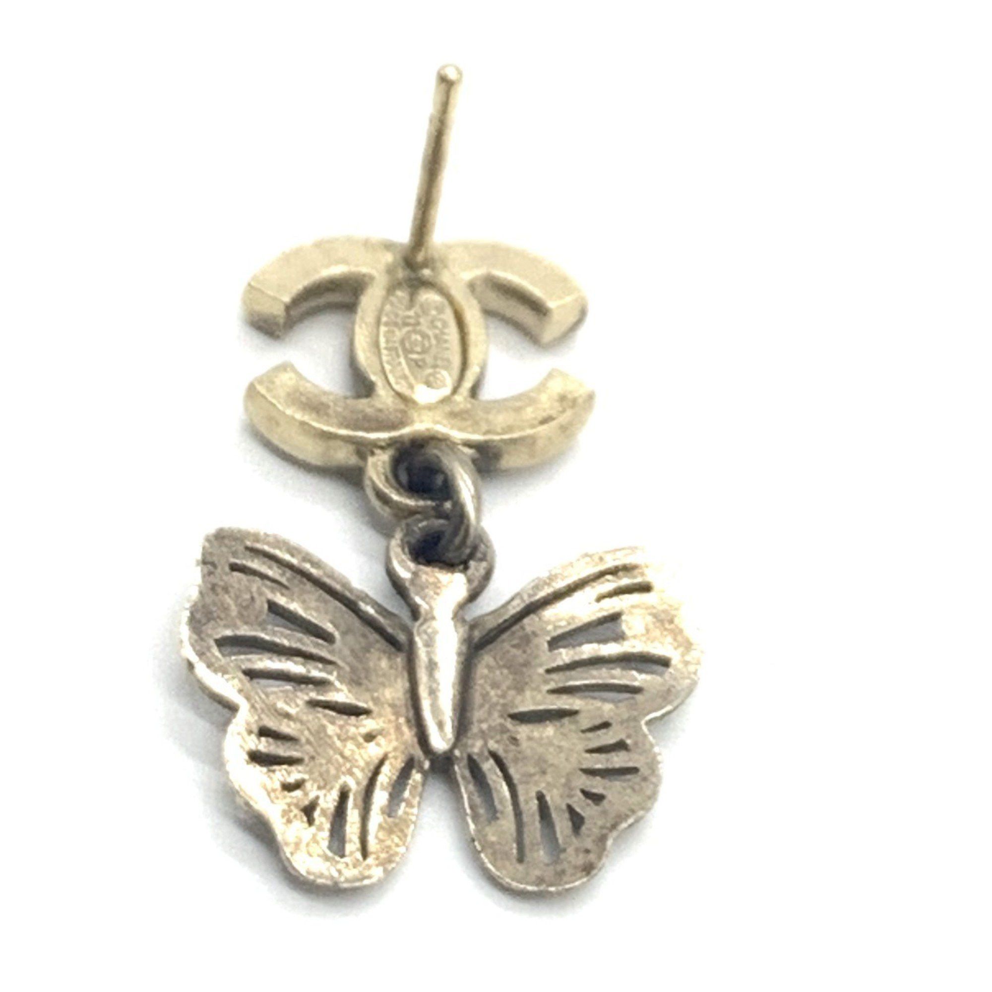 Chanel Chanel Earrings, Coco Mark, Rhinestone, Butterfly, 11P, CHANEL Size ONE SIZE - 4 Thumbnail