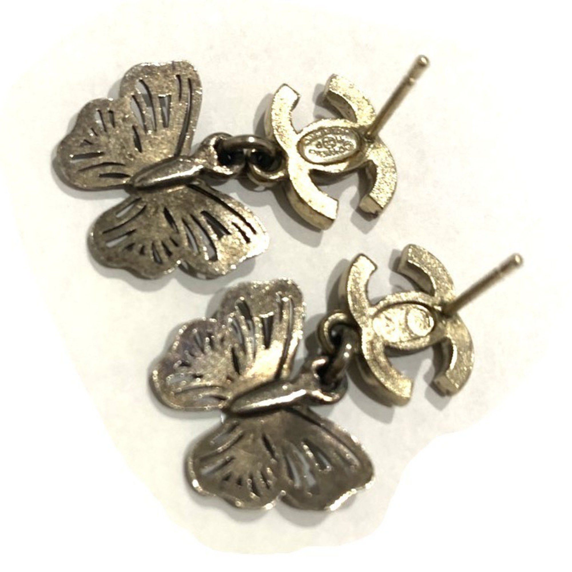 Chanel Chanel Earrings, Coco Mark, Rhinestone, Butterfly, 11P, CHANEL Size ONE SIZE - 6 Thumbnail