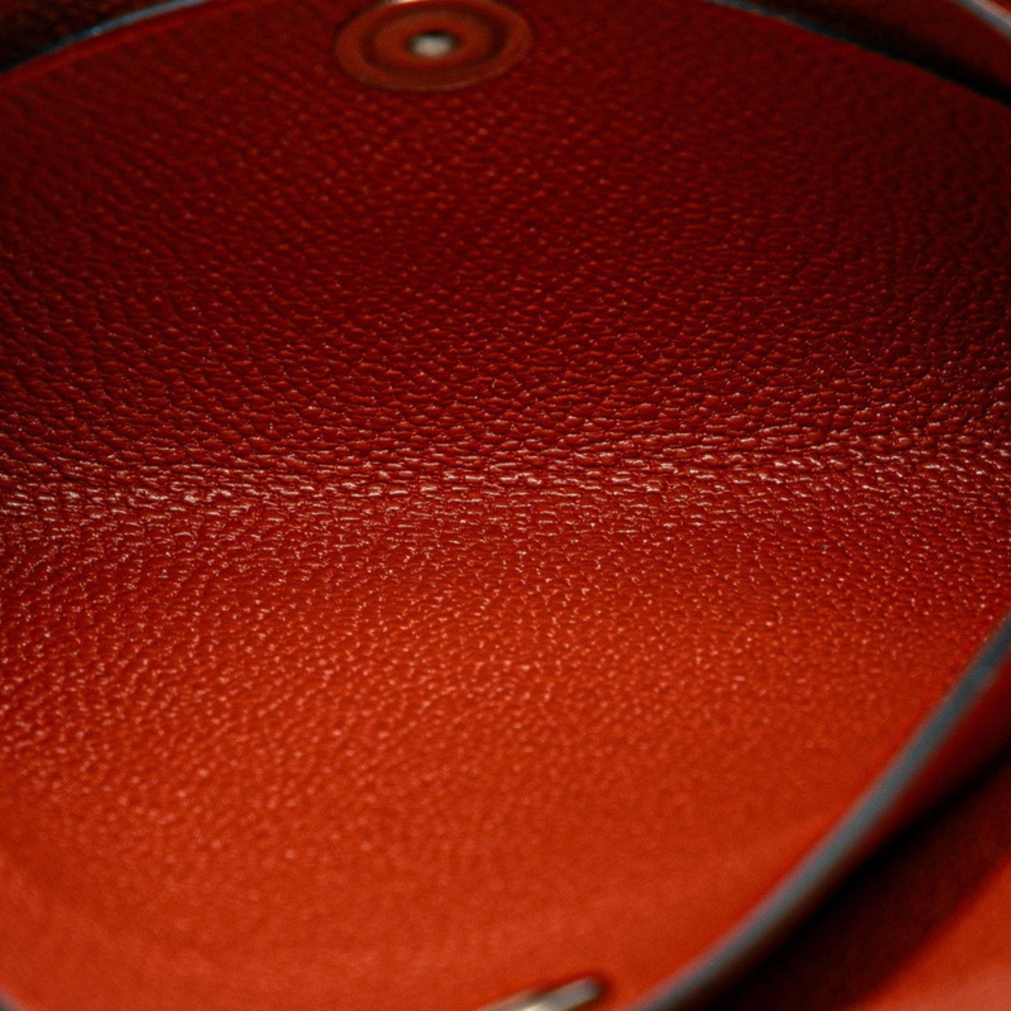 Hermes Hermes Calvi Duo Coin Case Card Brown Chevre Women's HERMES Size ONE SIZE - 6 Thumbnail