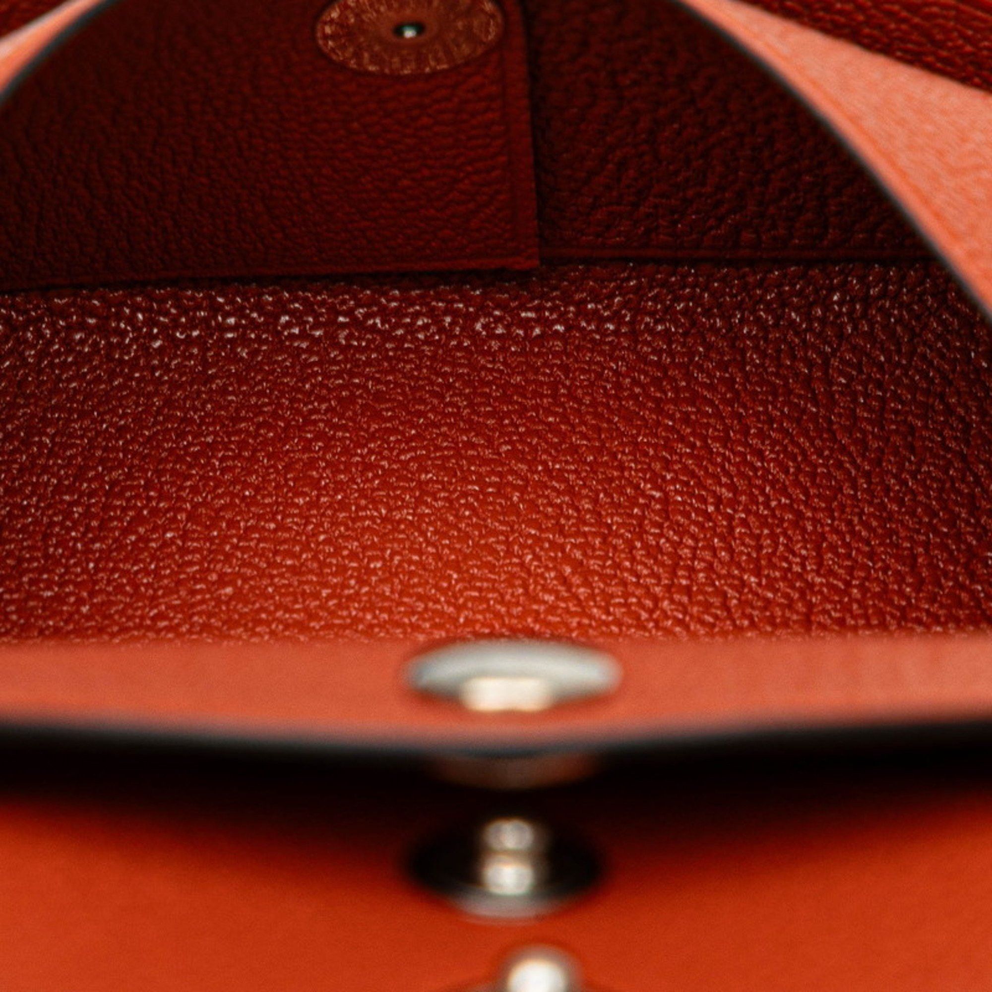 Hermes Hermes Calvi Duo Coin Case Card Brown Chevre Women's HERMES Size ONE SIZE - 7 Thumbnail