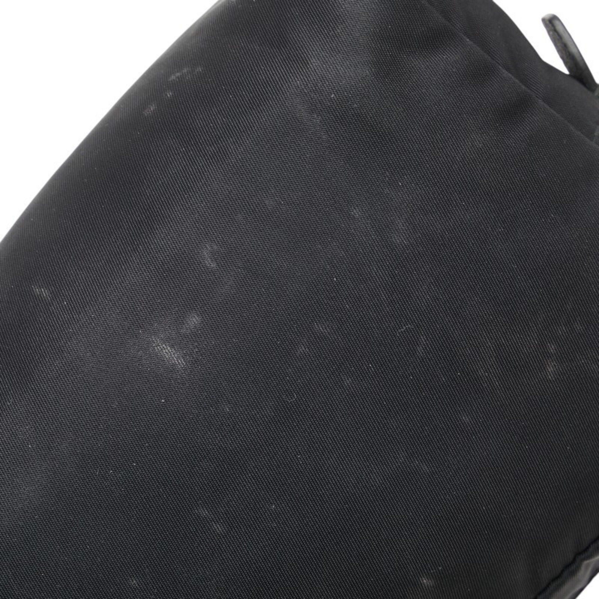 Prada Prada Vera Re-Nylon Triangle Logo Pouch, Small Item Case, Black, Nylon, Women's, PRADA Size ONE SIZE - 5 Thumbnail