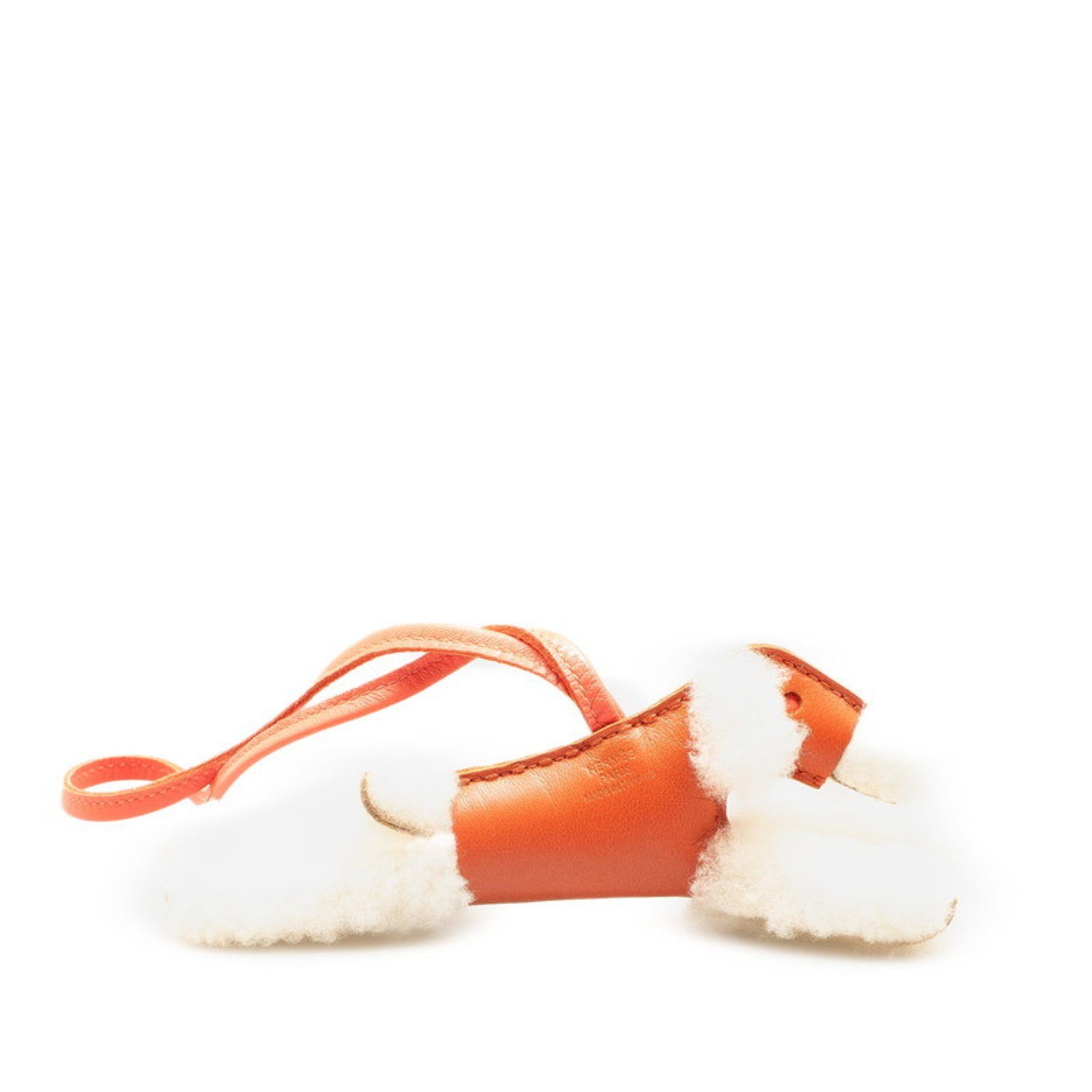 Hermes Hermes Buddy Charm Bag Ivory Red Mouton Anjou Milo Women's HERMES Size ONE SIZE - 2 Thumbnail