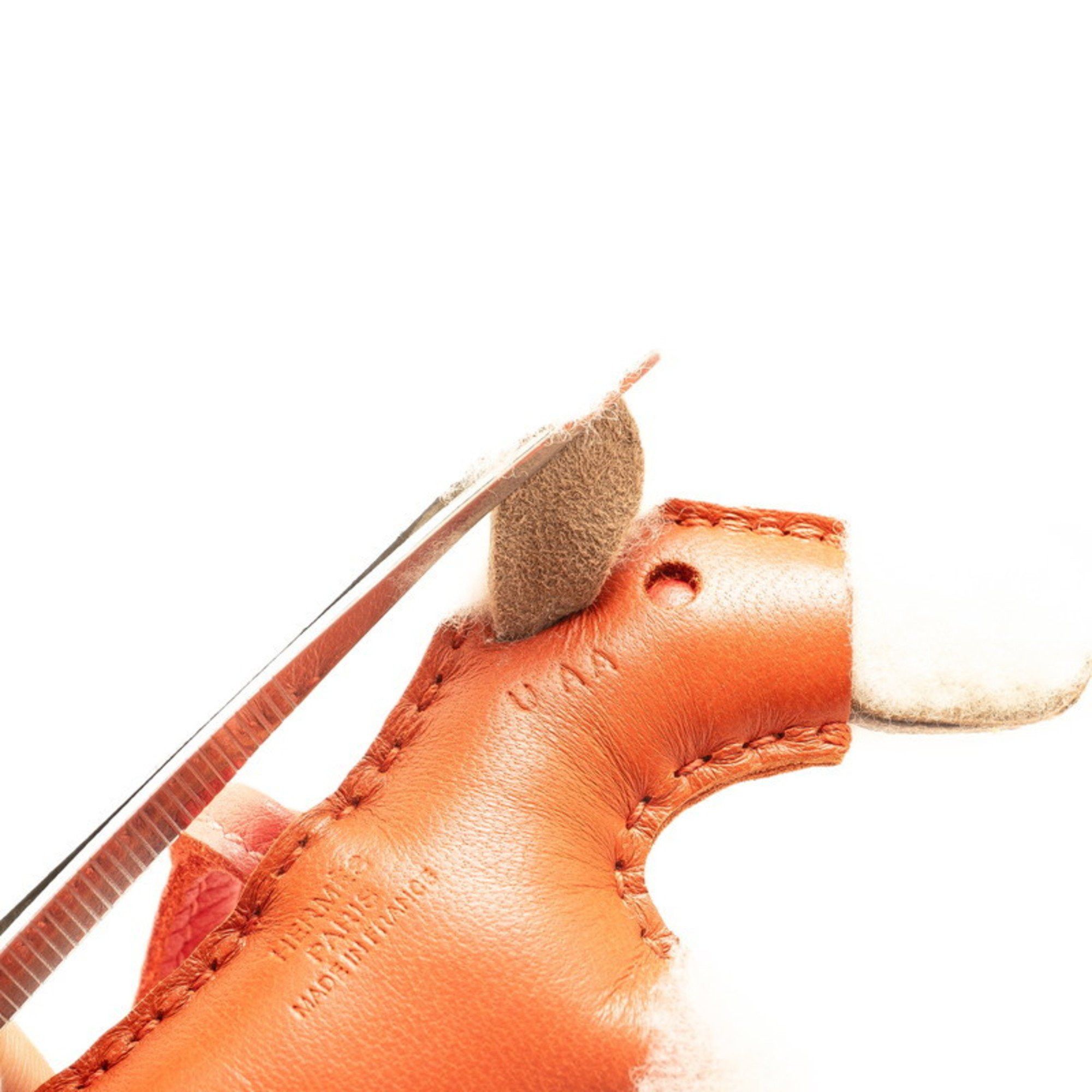 Hermes Hermes Buddy Charm Bag Ivory Red Mouton Anjou Milo Women's HERMES Size ONE SIZE - 3 Thumbnail