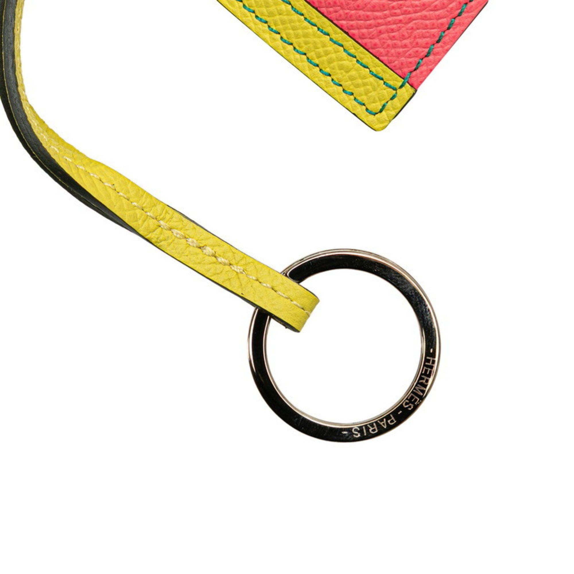 Hermes Hermes Camayle Horse Keychain Bag Charm Rose Azalee Malachite Lime Epsom Leather Women's HERMES Size ONE SIZE - 4 Thumbnail