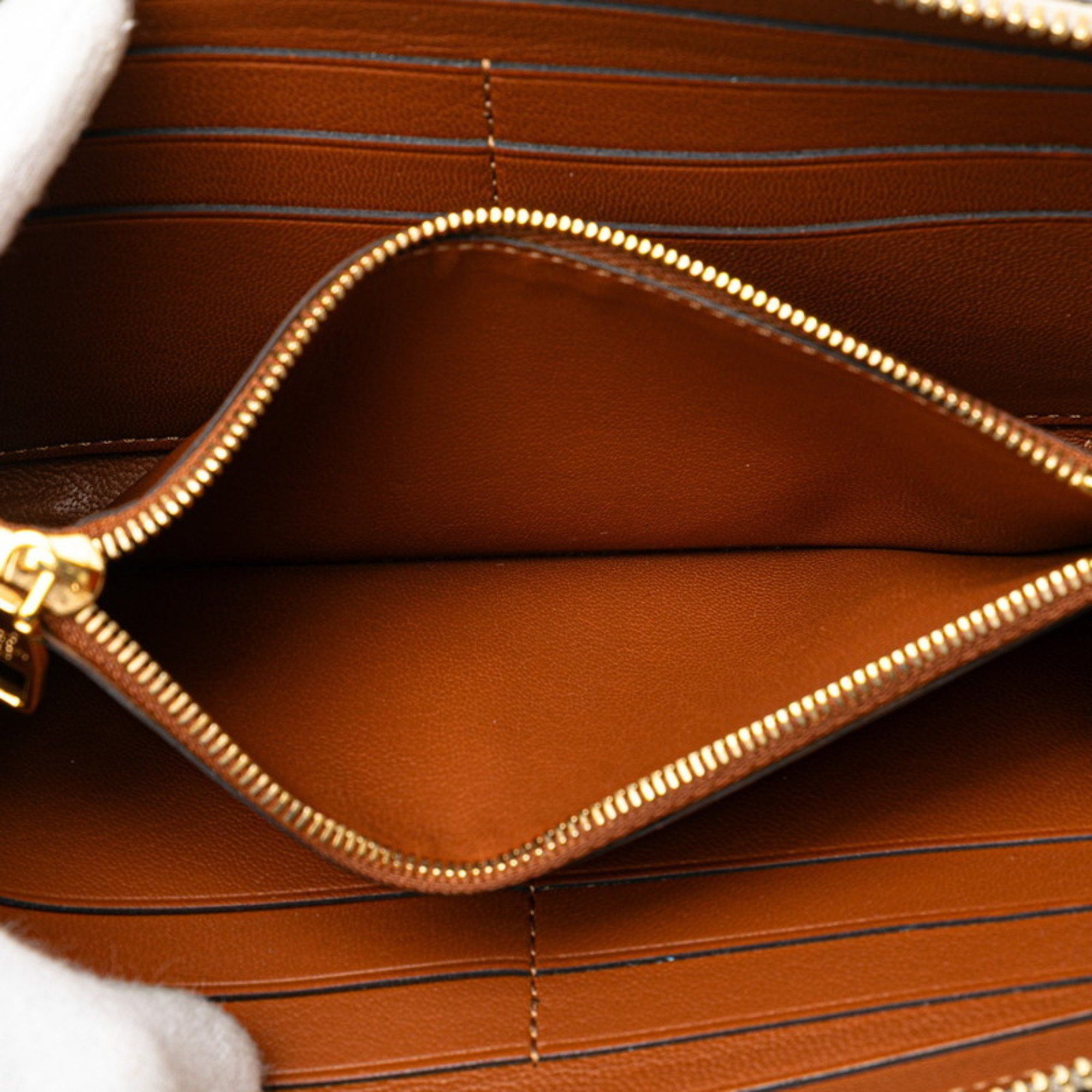 Louis Vuitton Louis Vuitton Parnassus Portefeuille Iena Round Zipper Long Wallet M58265 Brown Leather Women's LOUIS VUITTON Size ONE SIZE - 7 Thumbnail