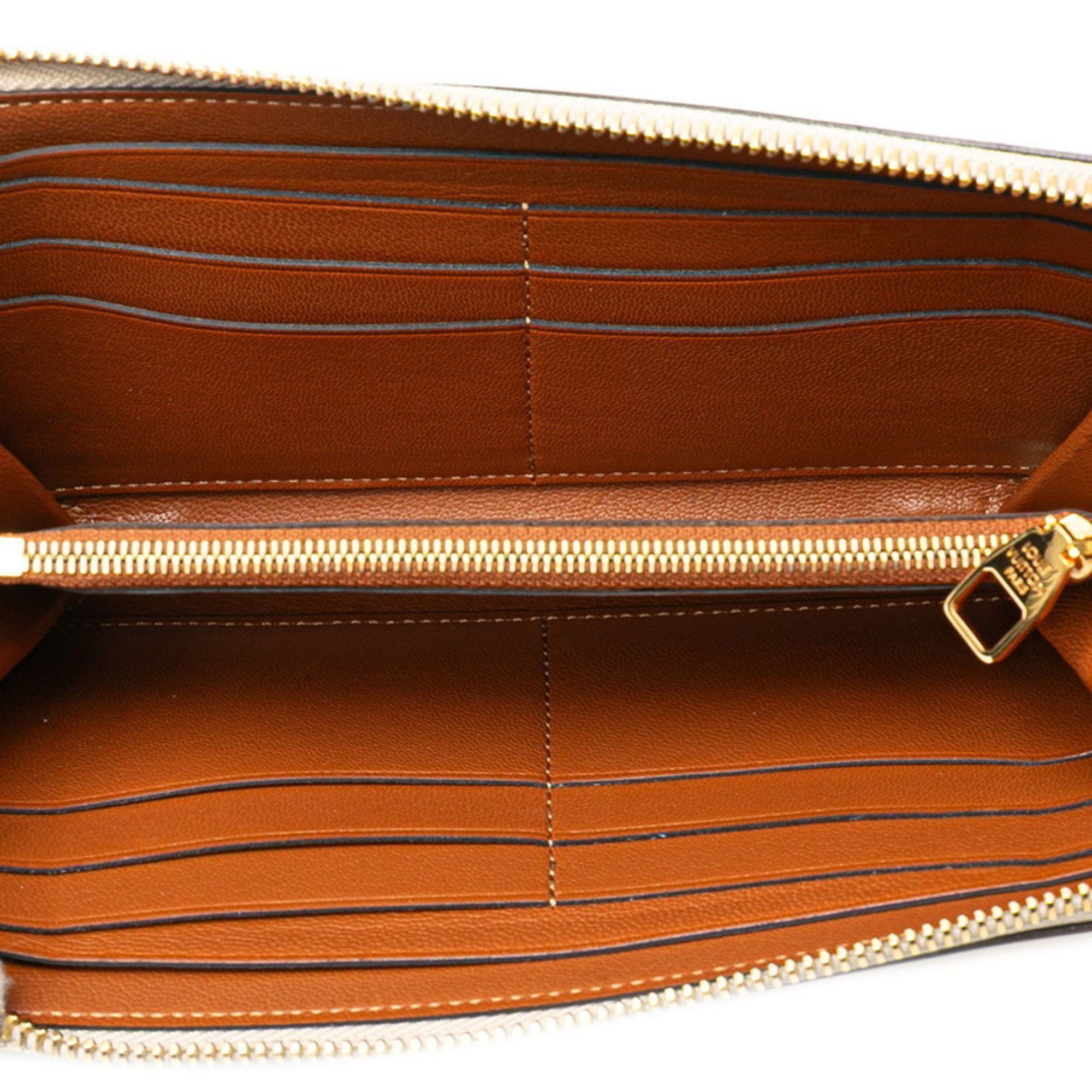 Louis Vuitton Louis Vuitton Parnassus Portefeuille Iena Round Zipper Long Wallet M58265 Brown Leather Women's LOUIS VUITTON Size ONE SIZE - 6 Thumbnail