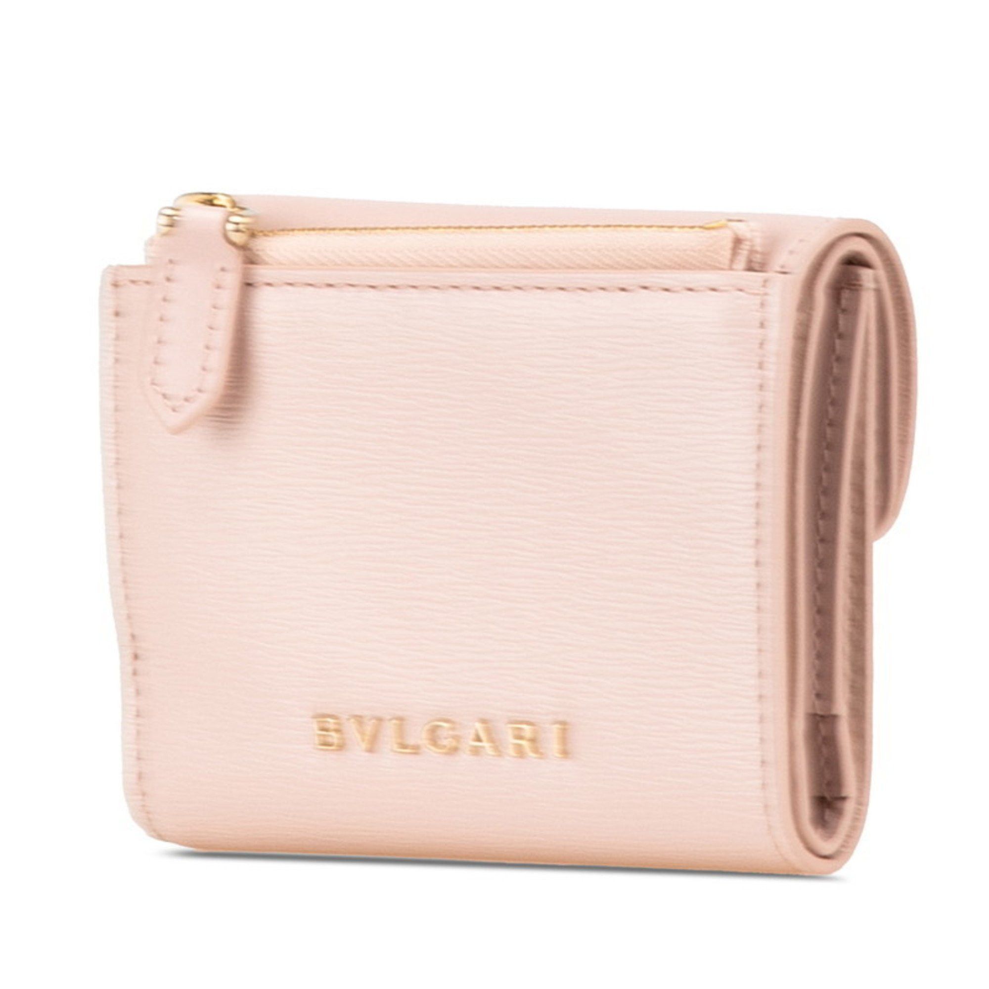 Bvlgari BVLGARI Serpenti Forever Compact Wallet Tri-fold 289965 Pink Leather Women's Size ONE SIZE - 2 Thumbnail