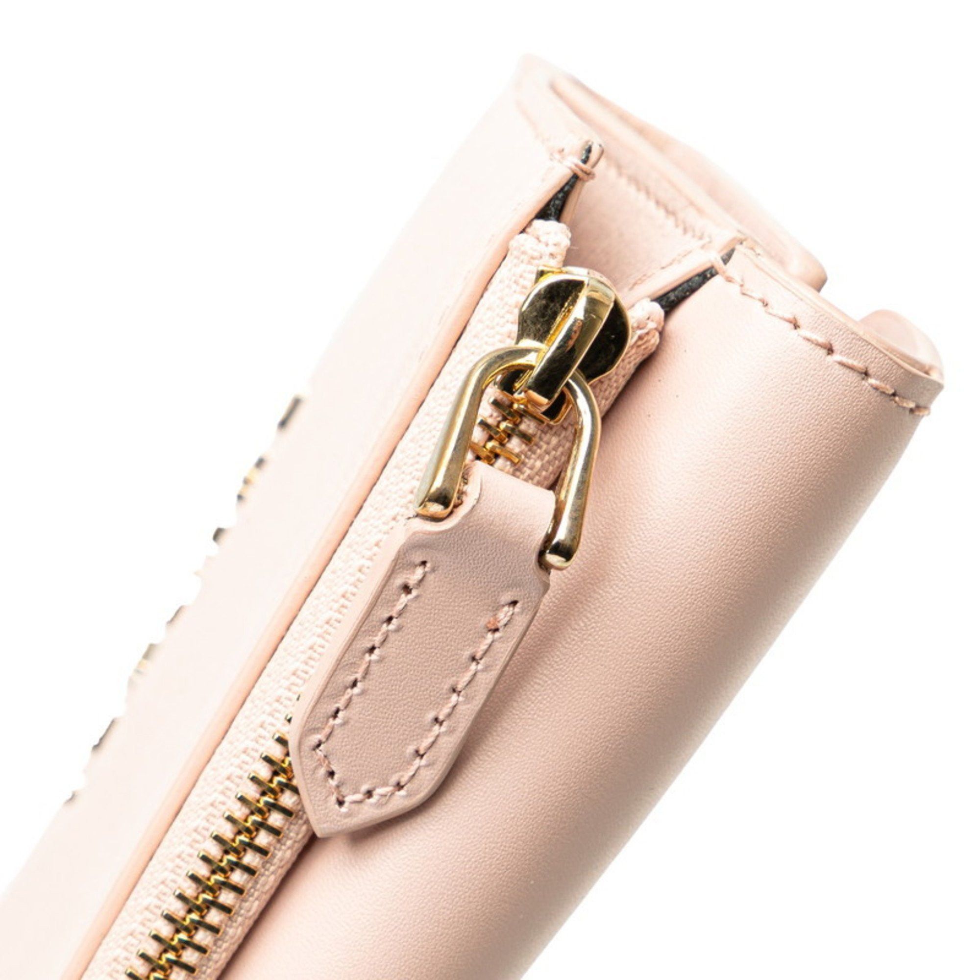Bvlgari BVLGARI Serpenti Forever Compact Wallet Tri-fold 289965 Pink Leather Women's Size ONE SIZE - 8 Thumbnail