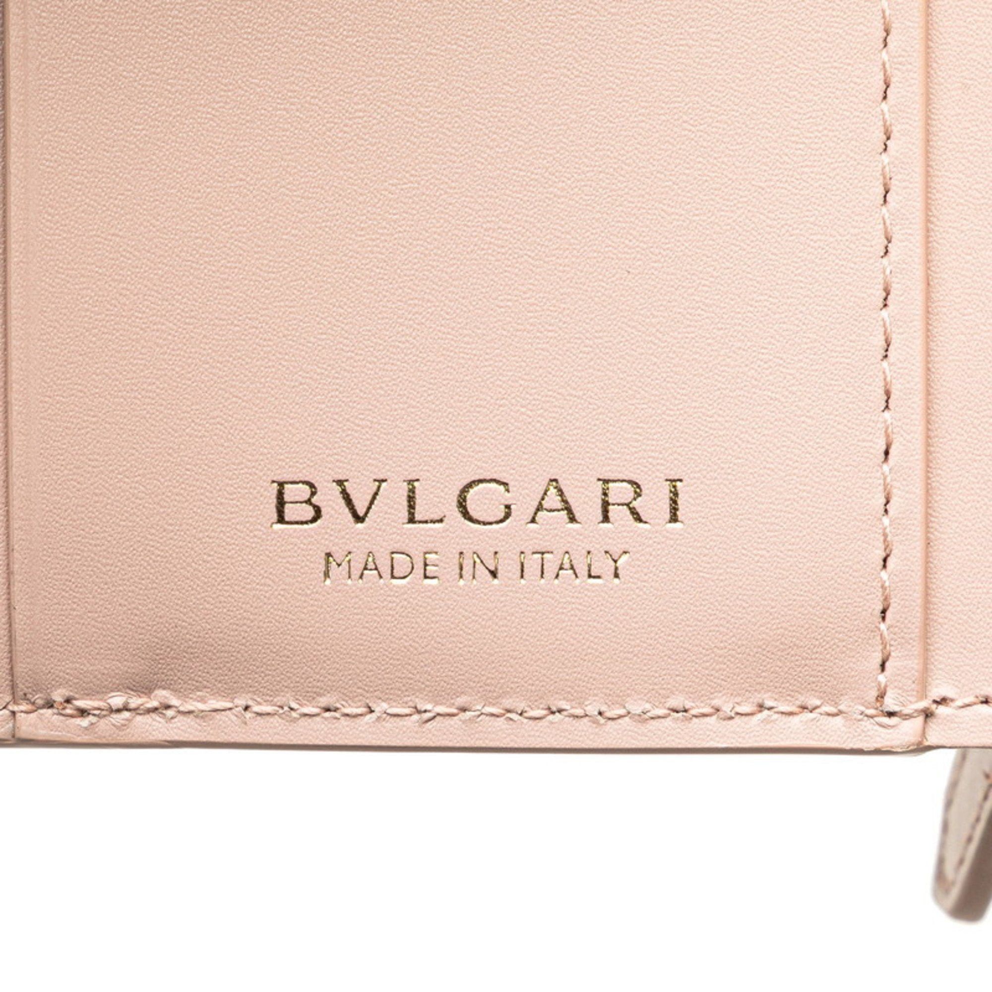 Bvlgari BVLGARI Serpenti Forever Compact Wallet Tri-fold 289965 Pink Leather Women's Size ONE SIZE - 10 Thumbnail