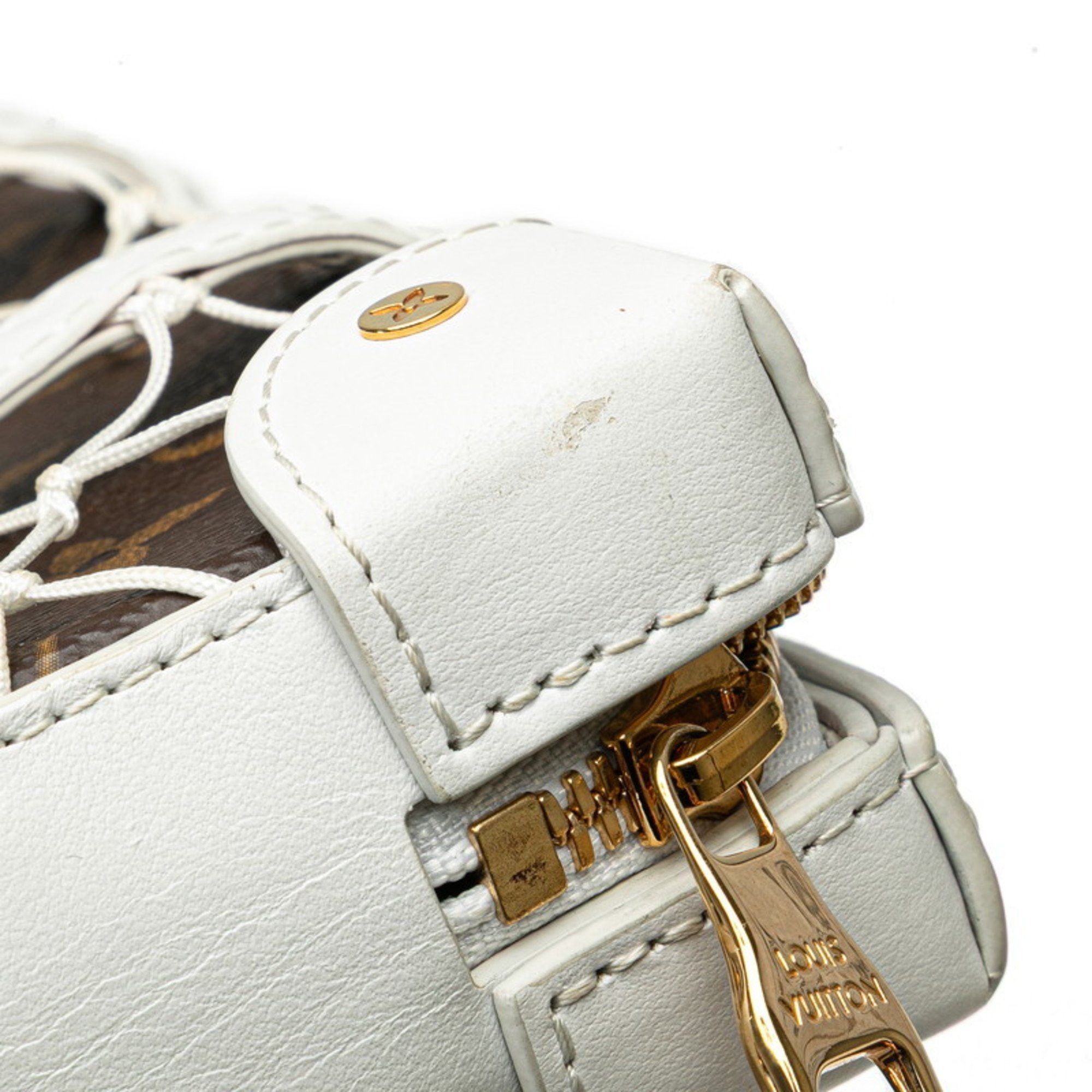 Louis Vuitton Louis Vuitton x NBA Monogram Soft Trunk Phone Box Crossbody Shoulder Bag Body M80102 White Brown PVC Leather Women's LOUIS VUITTON Size ONE SIZE - 4 Thumbnail
