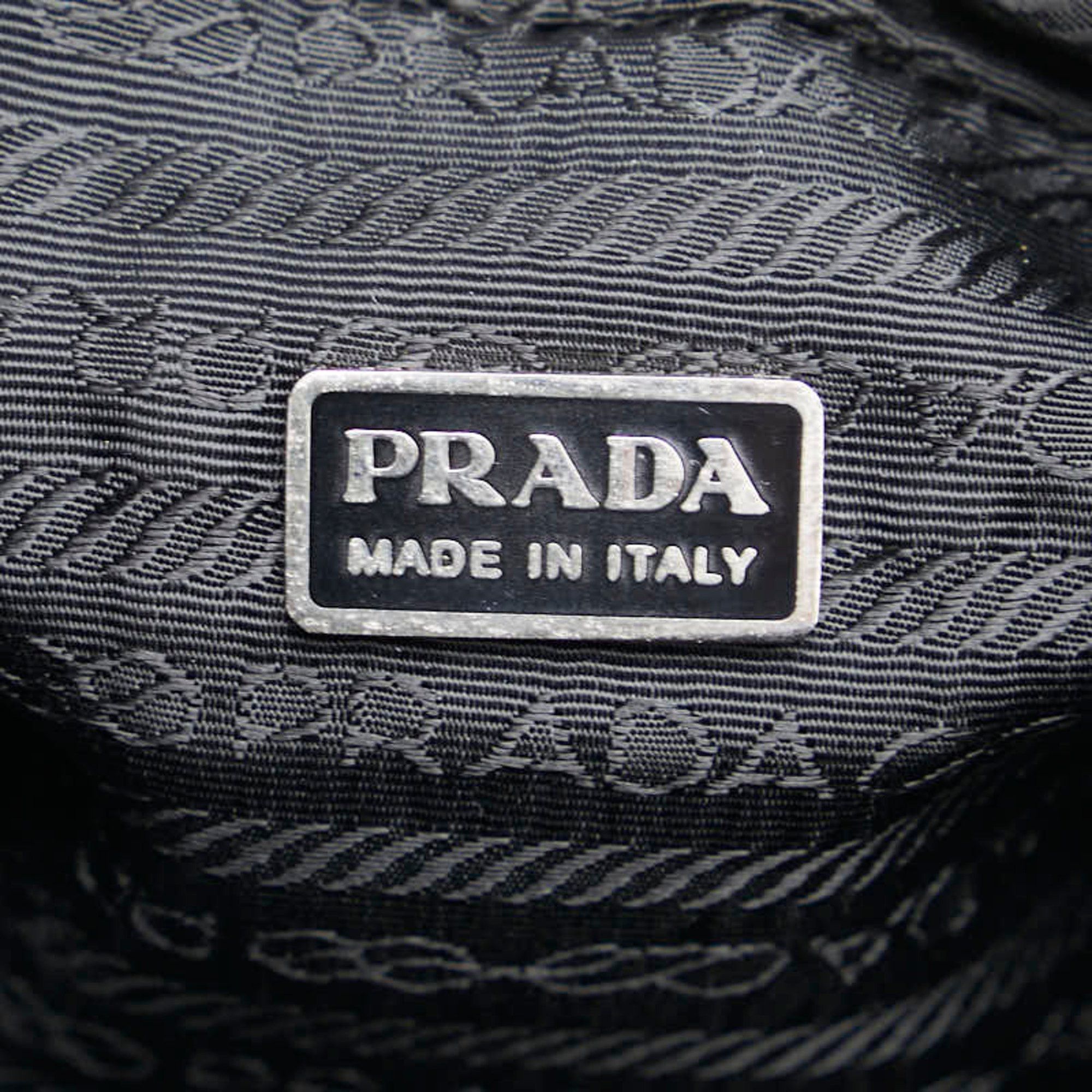 Prada Prada Triangle Logo Plate Pouch Black Nylon Women's PRADA Size ONE SIZE - 7 Thumbnail