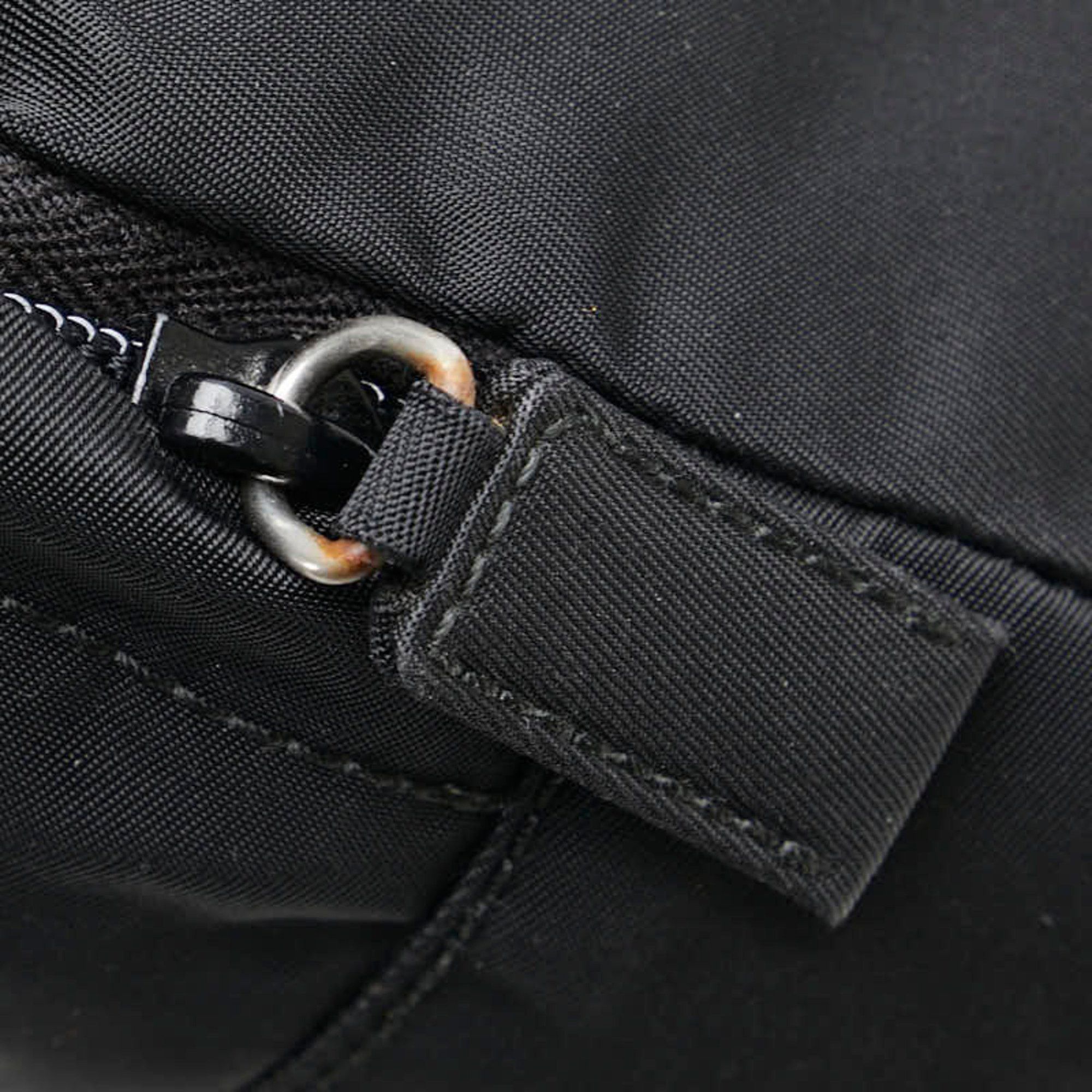 Prada Prada Triangle Logo Plate Pouch Black Nylon Women's PRADA Size ONE SIZE - 5 Thumbnail