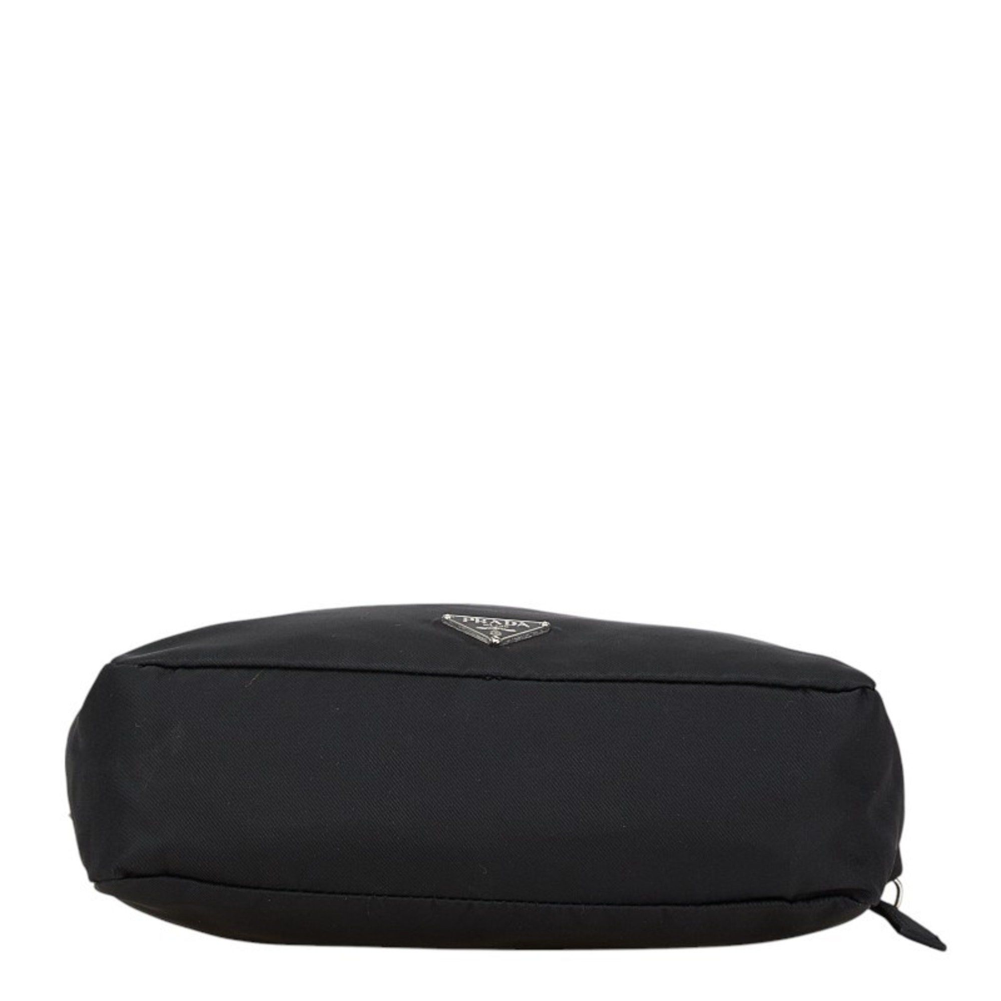Prada Prada Triangle Logo Plate Pouch Black Nylon Women's PRADA Size ONE SIZE - 3 Thumbnail