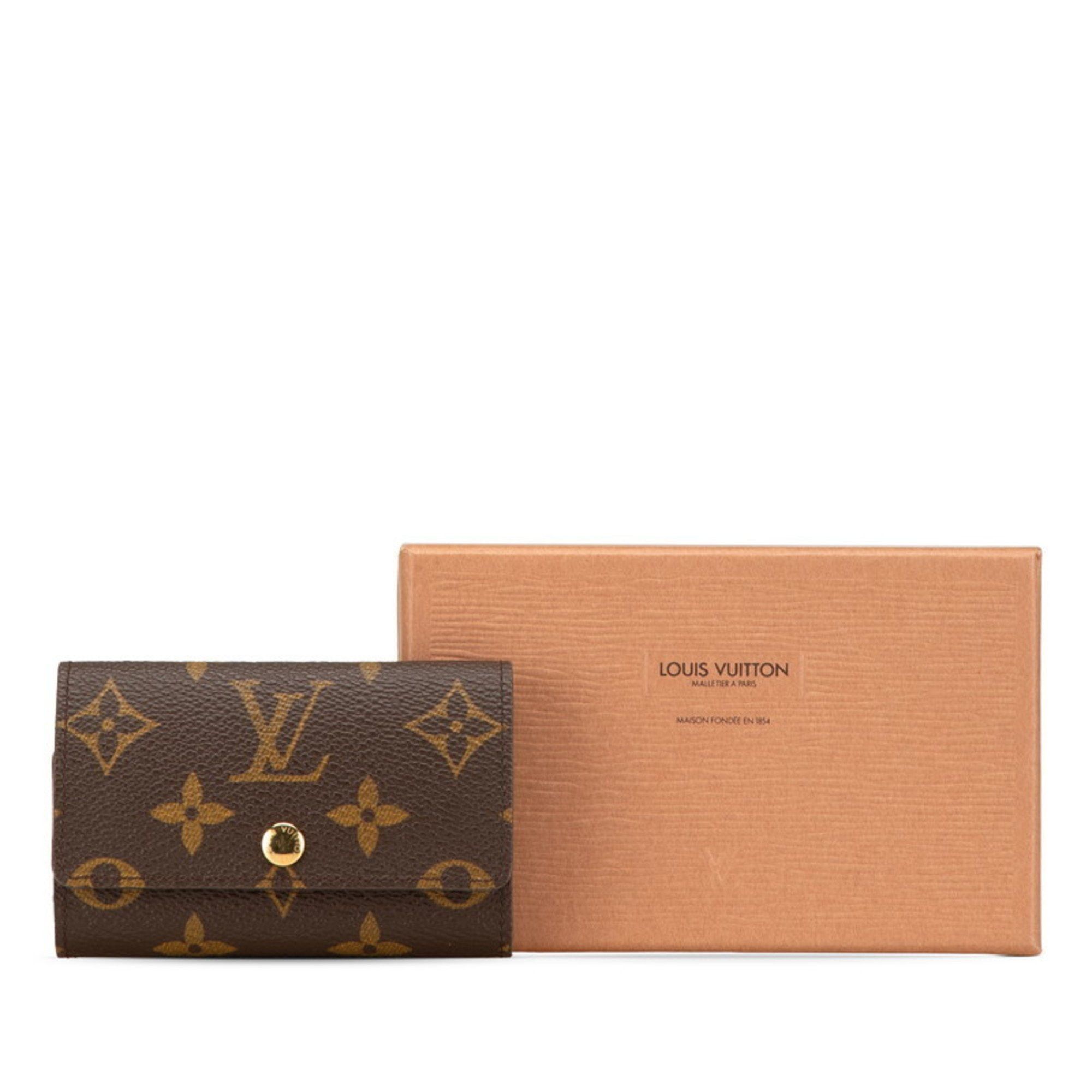 Louis Vuitton Louis Vuitton Monogram Multicle 6 Key Case M62630 Brown PVC Leather Women's LOUIS VUITTON Size ONE SIZE - 9 Thumbnail