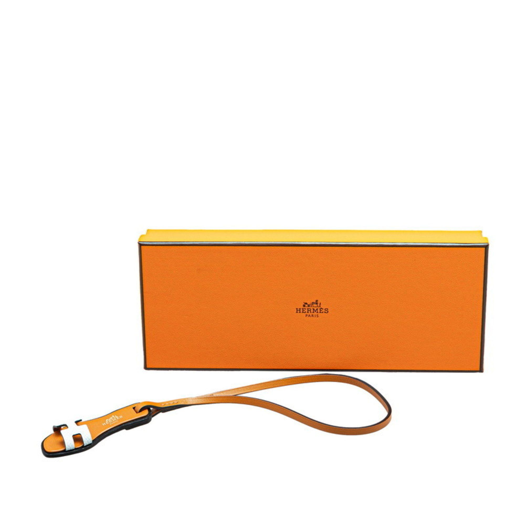 Hermes Hermes Oran Nano Sandal Charm Bag Brown Light Blue Epsom Butler Vache Hunter Women's HERMES Size ONE SIZE - 5 Thumbnail