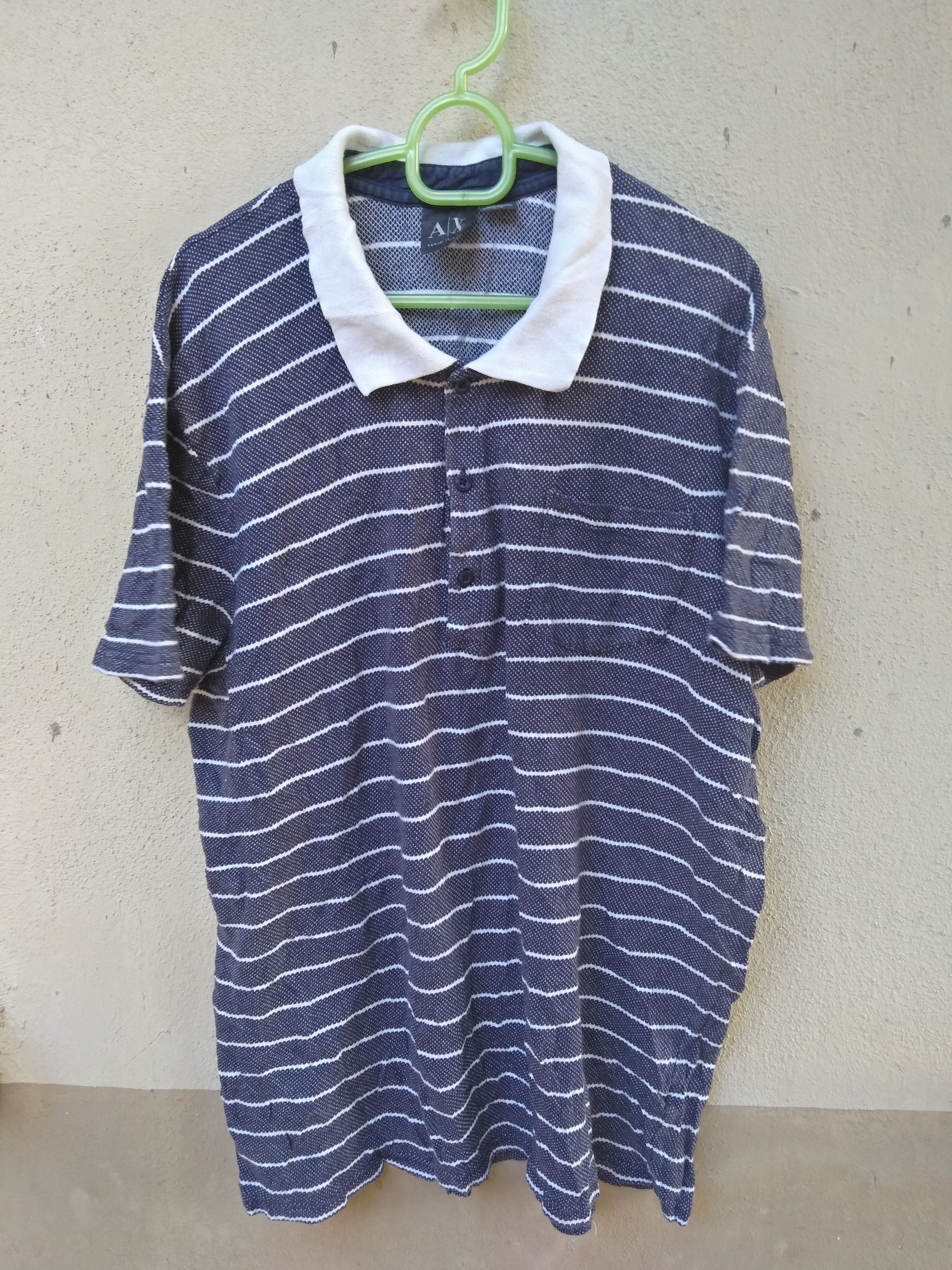 Armani Exchange ARMANI EXCHANGE POCKETED COLLAR TEE Size US XL / EU 56 / 4 - 1 Thumbnail