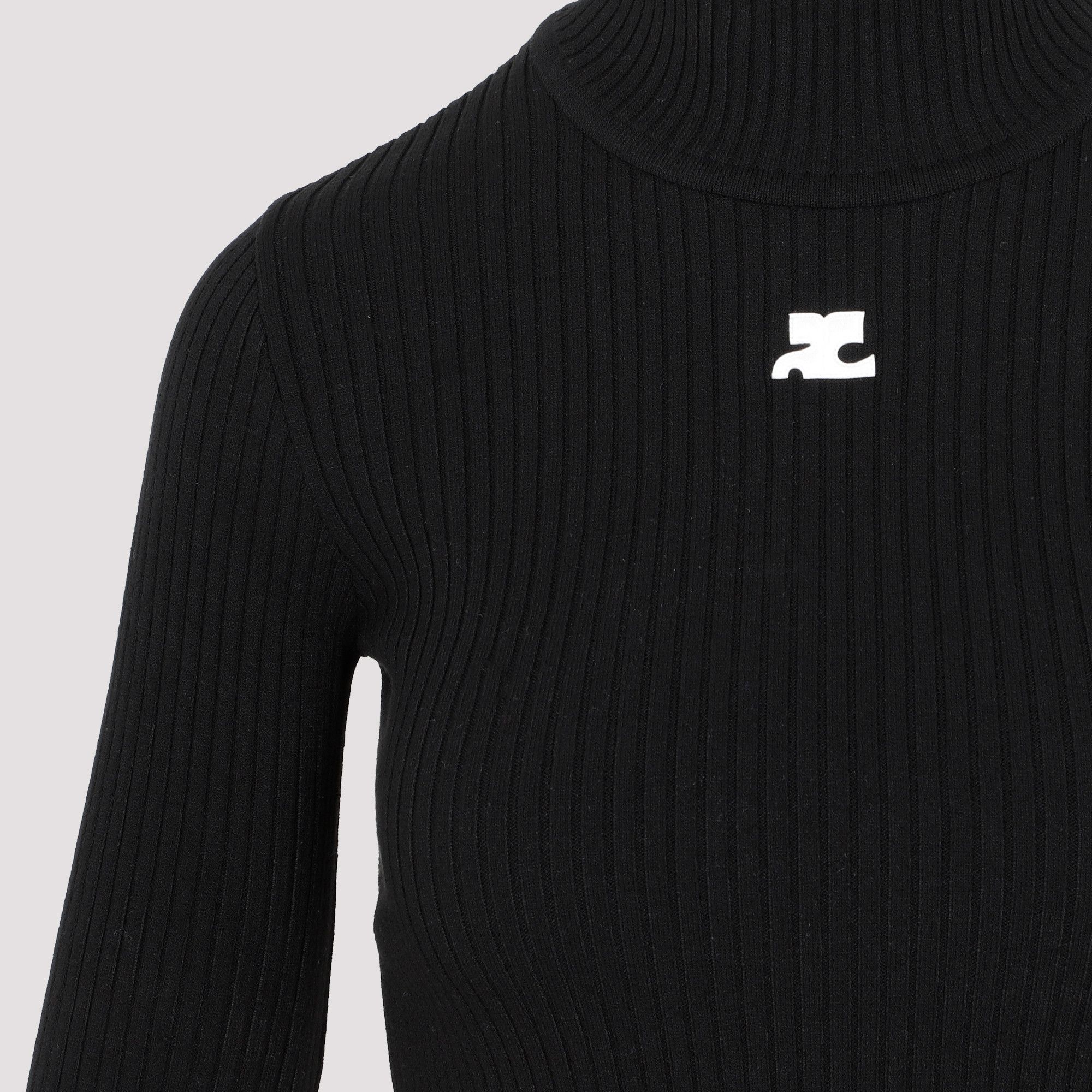 Courreges Courrèges Roll Neck Ribbed Jumper Size S / US 4 / IT 40 - 3 Thumbnail