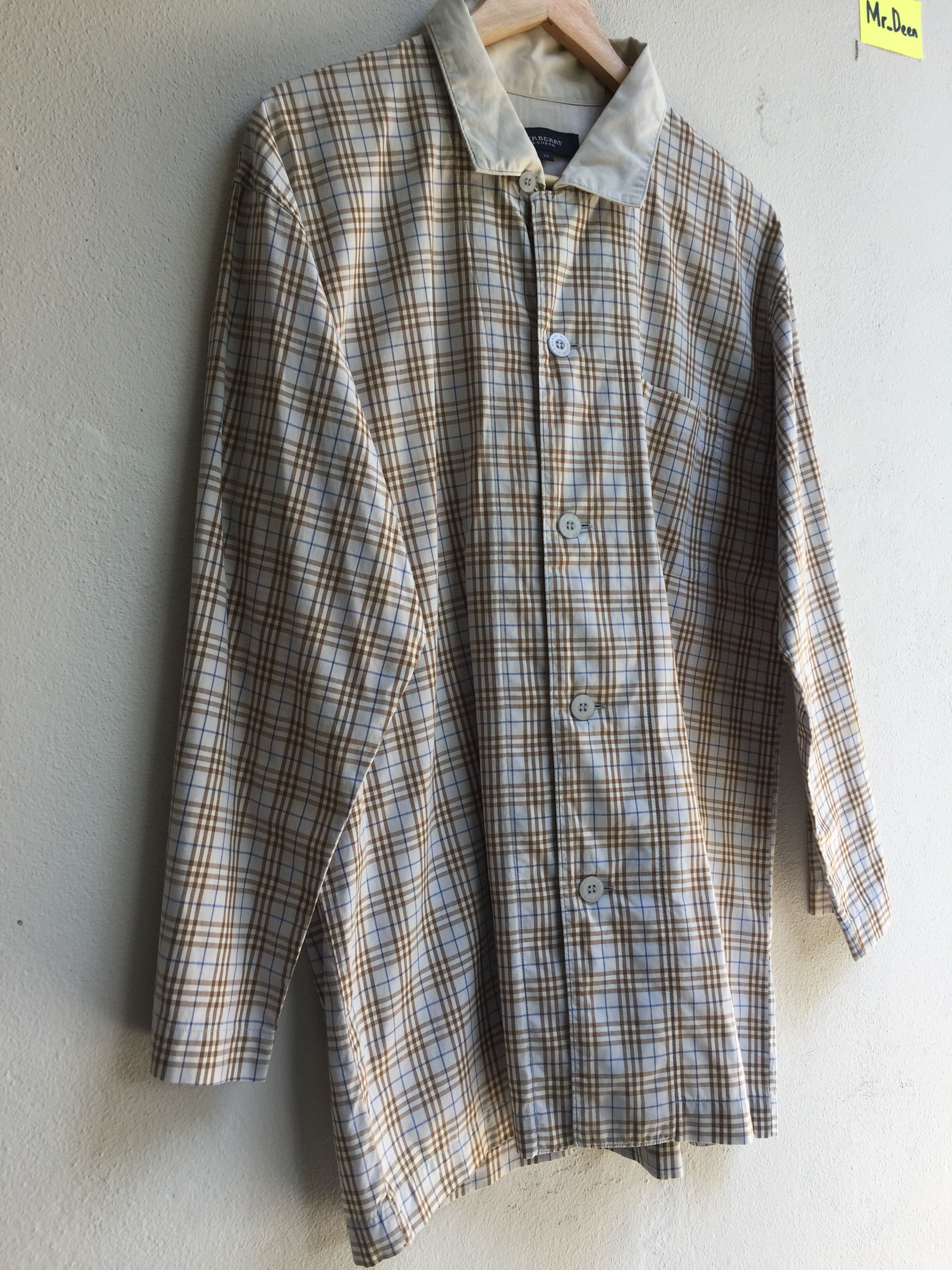Burberry Vintage 90s Burberry London Classic Plaid Button Up Shirt Size US M / EU 48-50 / 2 - 2 Thumbnail