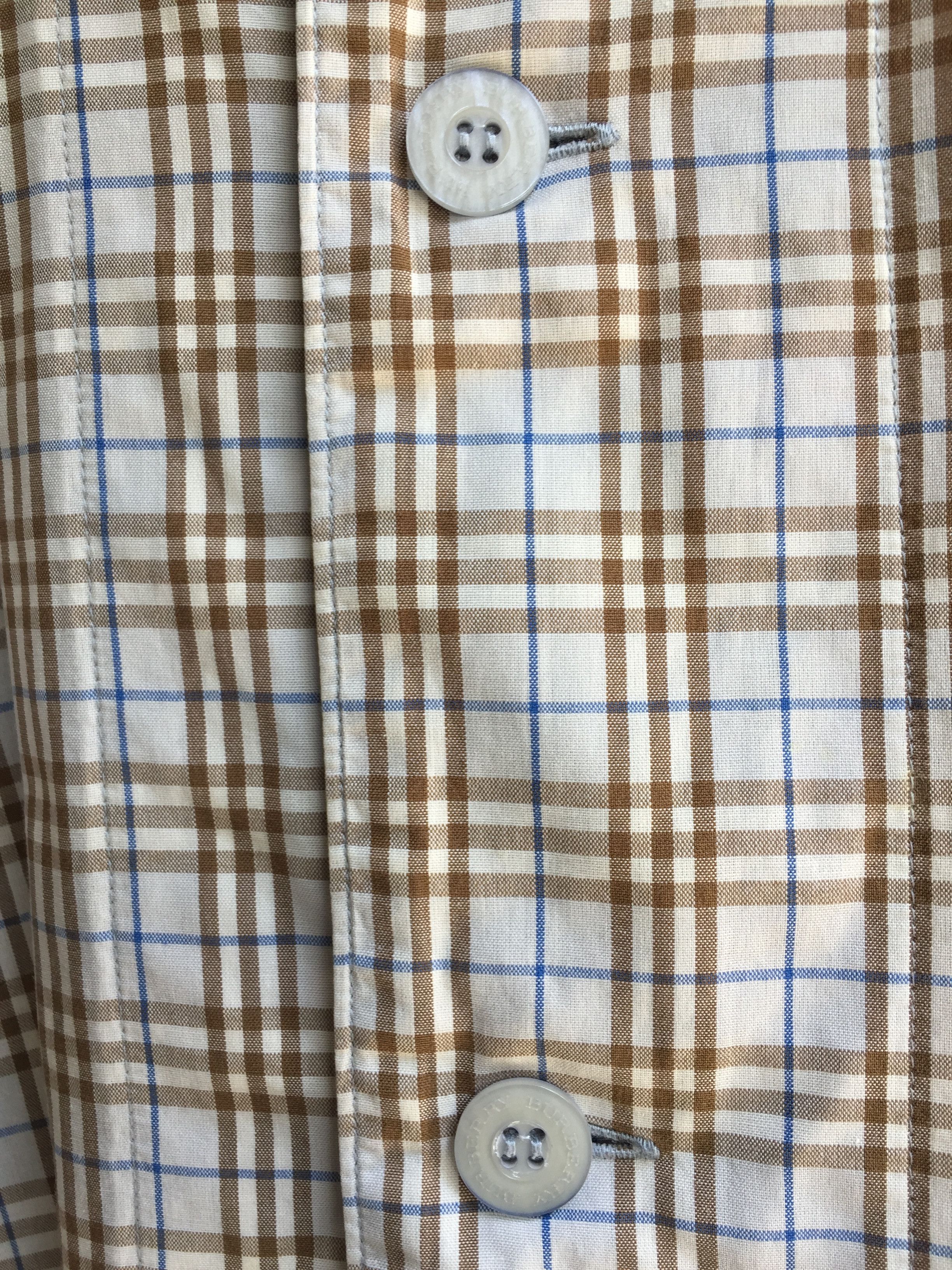 Burberry Vintage 90s Burberry London Classic Plaid Button Up Shirt Size US M / EU 48-50 / 2 - 7 Thumbnail