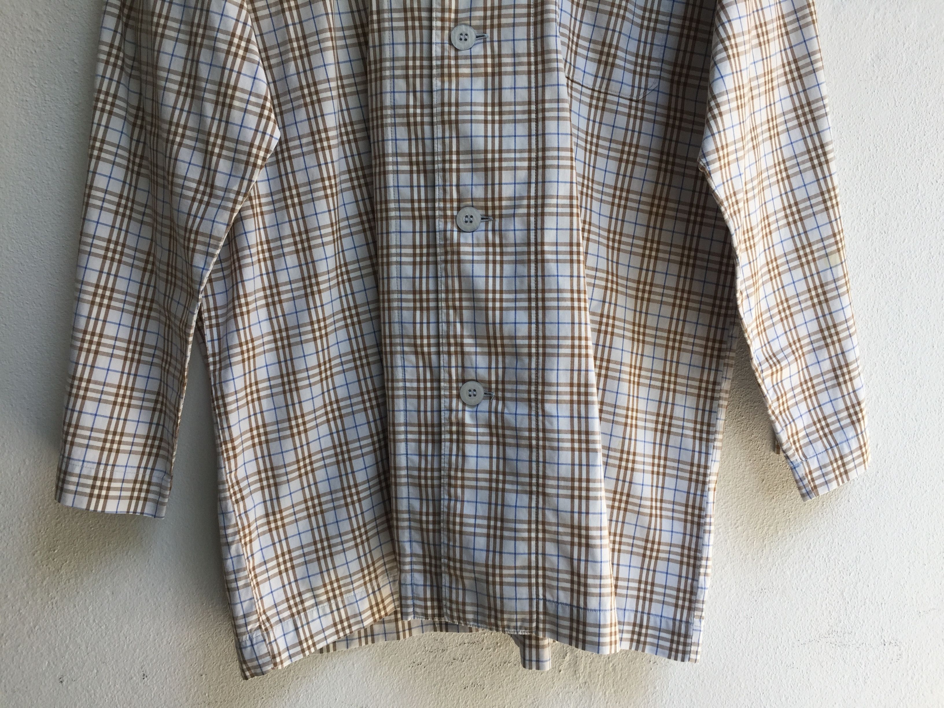 Burberry Vintage 90s Burberry London Classic Plaid Button Up Shirt Size US M / EU 48-50 / 2 - 6 Thumbnail