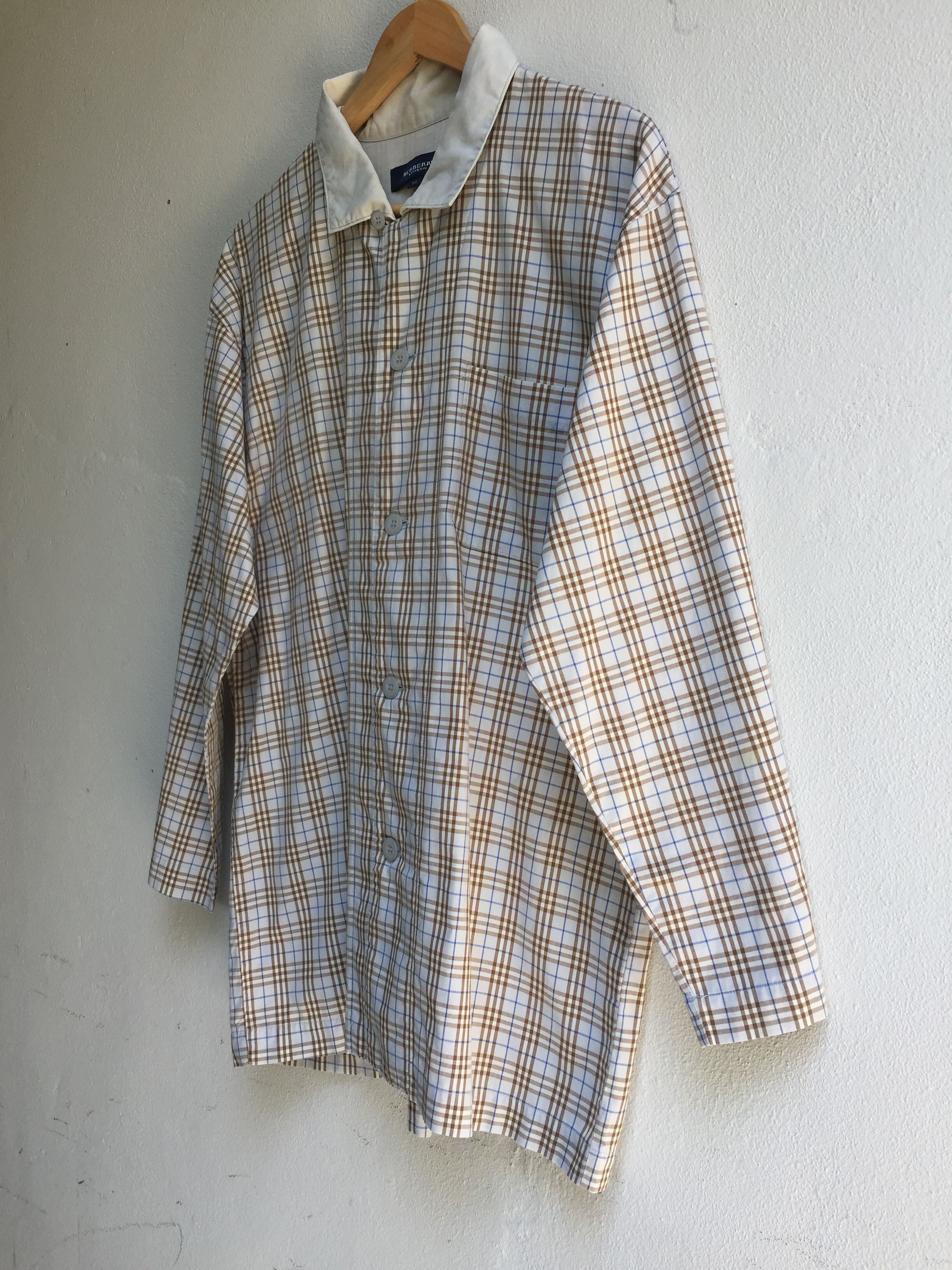Burberry Vintage 90s Burberry London Classic Plaid Button Up Shirt Size US M / EU 48-50 / 2 - 3 Thumbnail