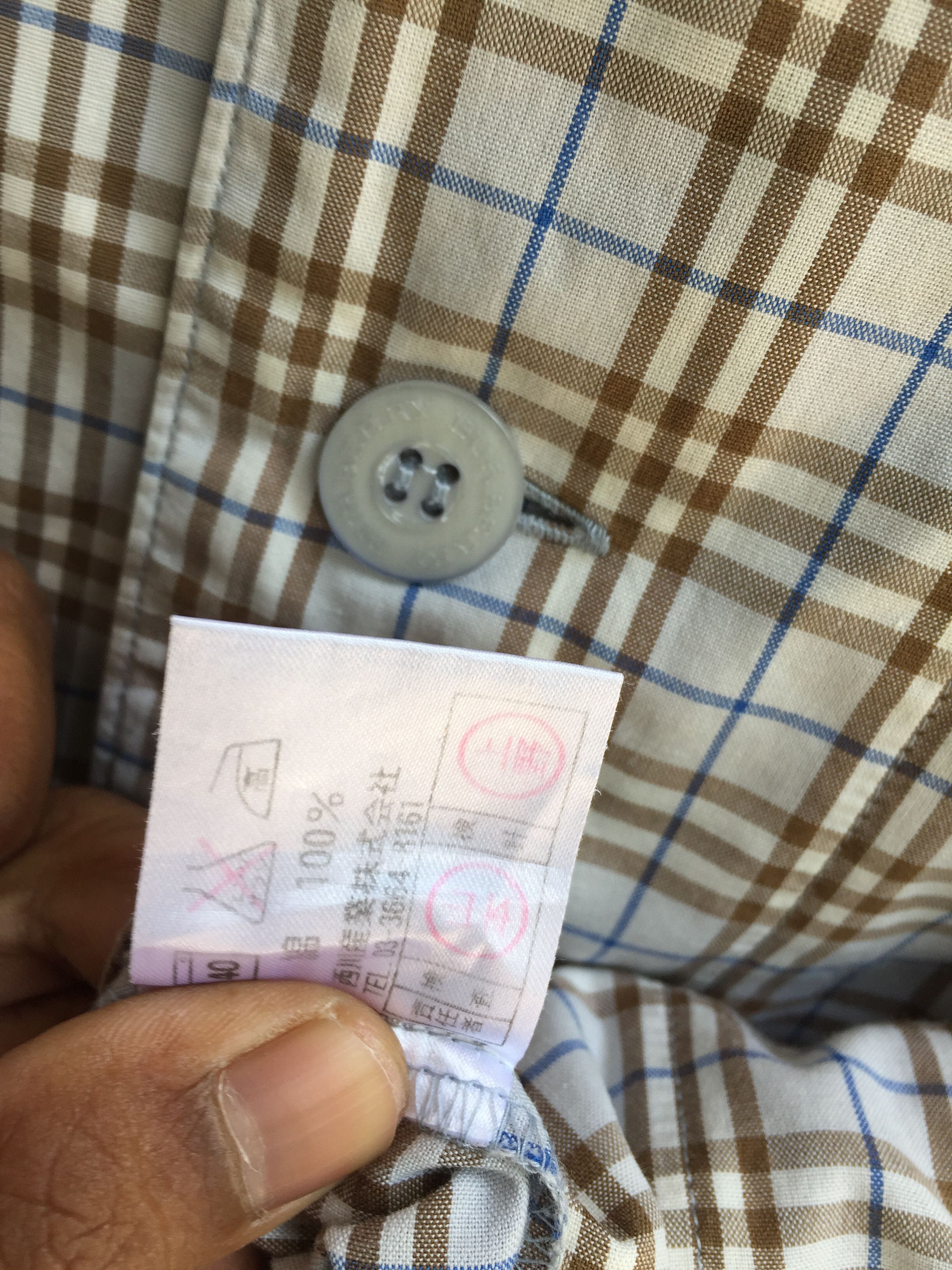 Burberry Vintage 90s Burberry London Classic Plaid Button Up Shirt Size US M / EU 48-50 / 2 - 10 Thumbnail