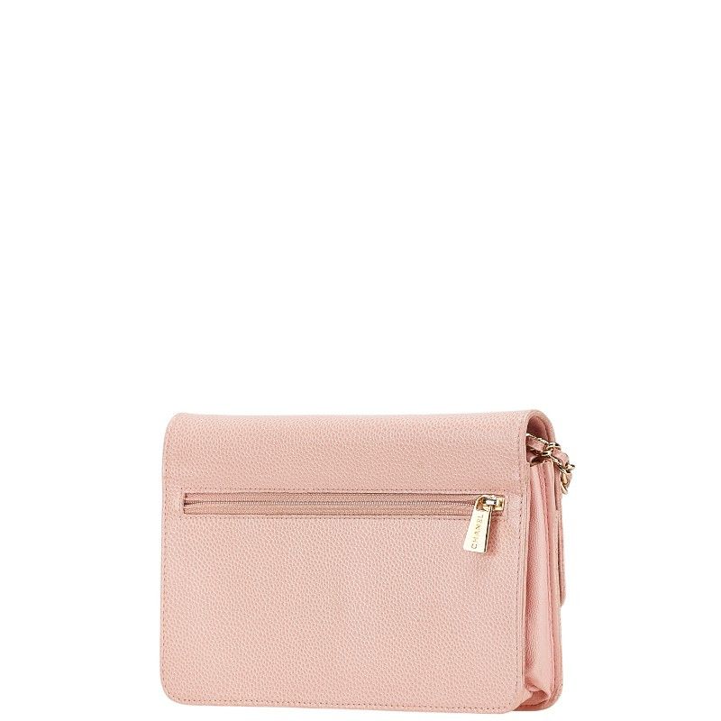 Chanel Chanel Chanel Coco Mark Caviar Skin Shoulder Wallet Leather Long Wallet Size ONE SIZE - 2 Thumbnail