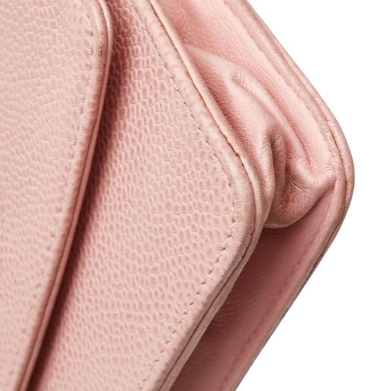 Chanel Chanel Chanel Coco Mark Caviar Skin Shoulder Wallet Leather Long Wallet Size ONE SIZE - 5 Thumbnail