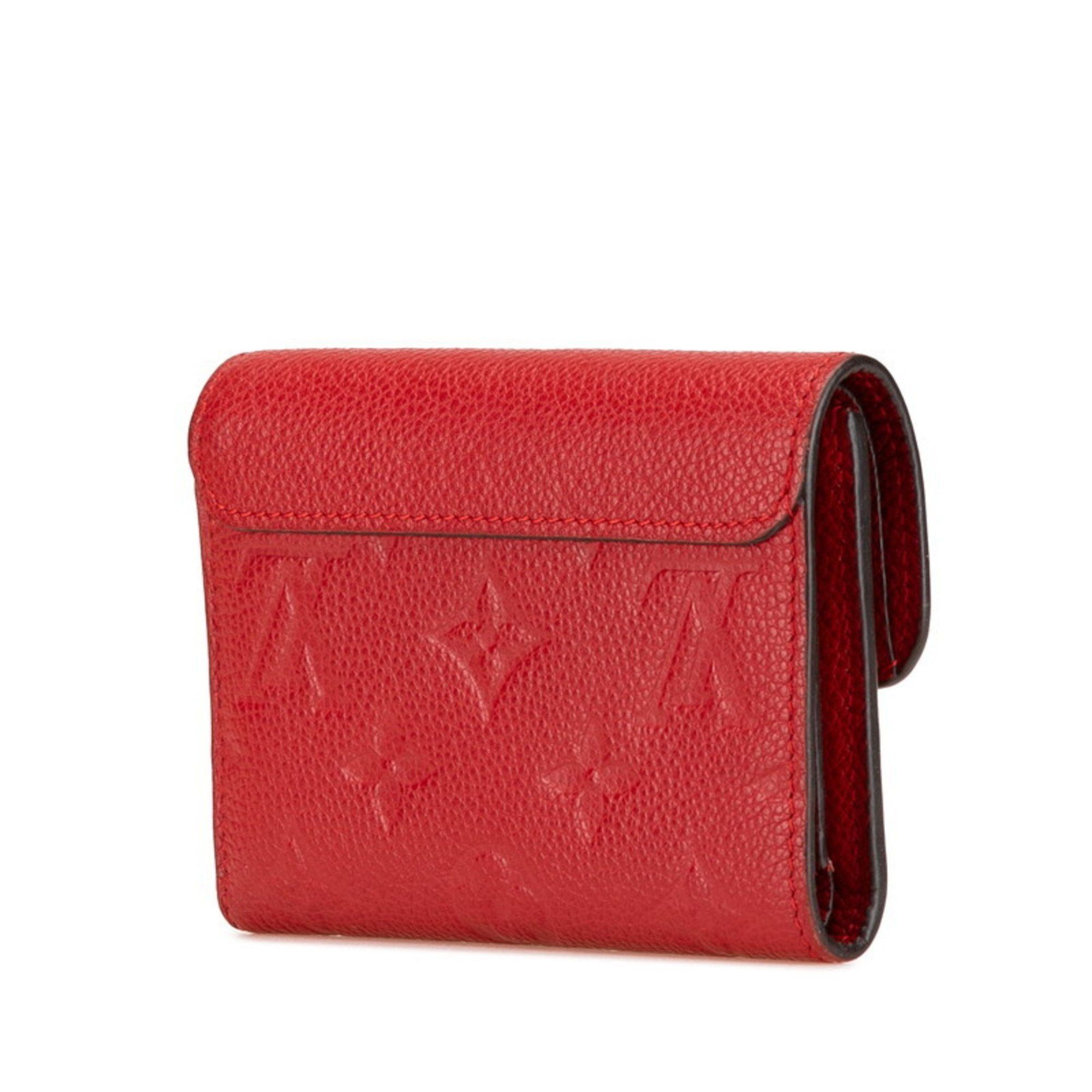 Louis Vuitton Louis Vuitton Monogram Empreinte Portefeuille Pont Neuf Tri-fold Wallet M62185 Red Cerise Leather Women's LOUIS VUITTON Size ONE SIZE - 2 Thumbnail