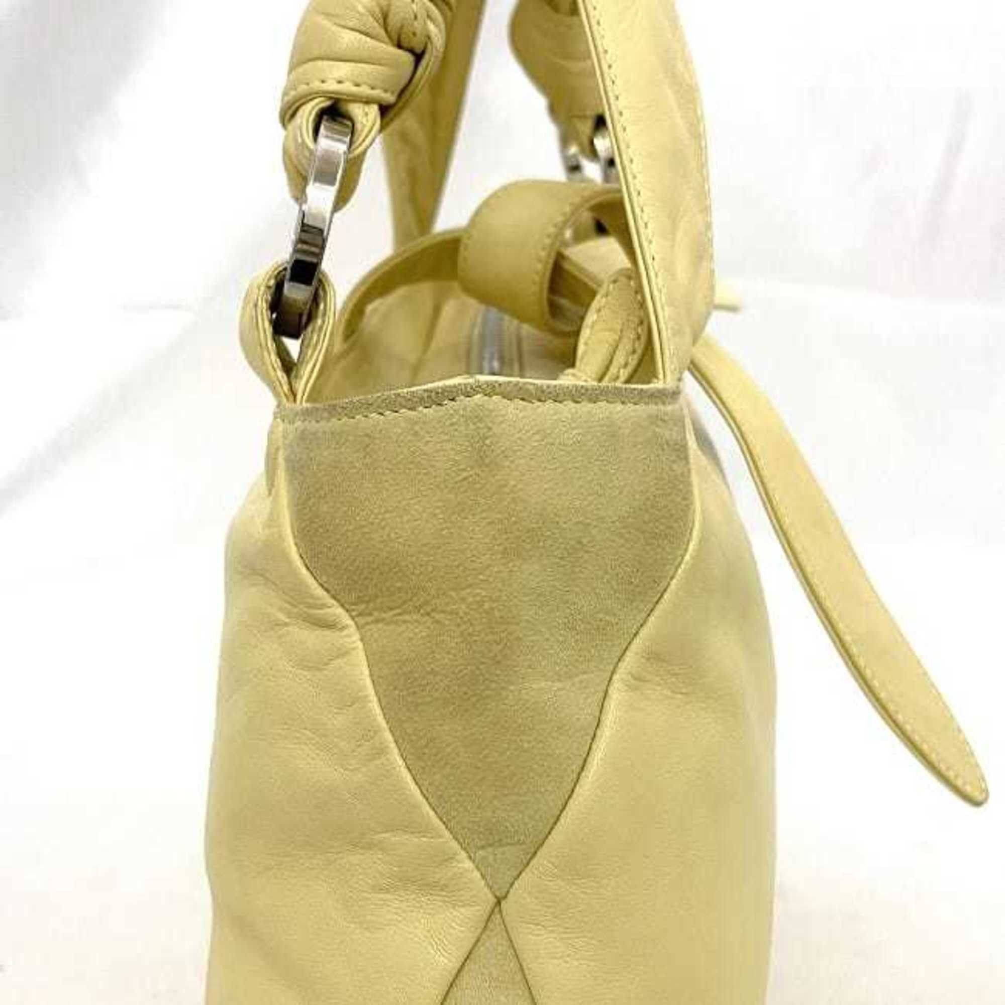 Loewe LOEWE handbag ec-23567 yellow anagram leather suede 050311 soft ladies tote bag ribbon genuine Size ONE SIZE - 6 Thumbnail
