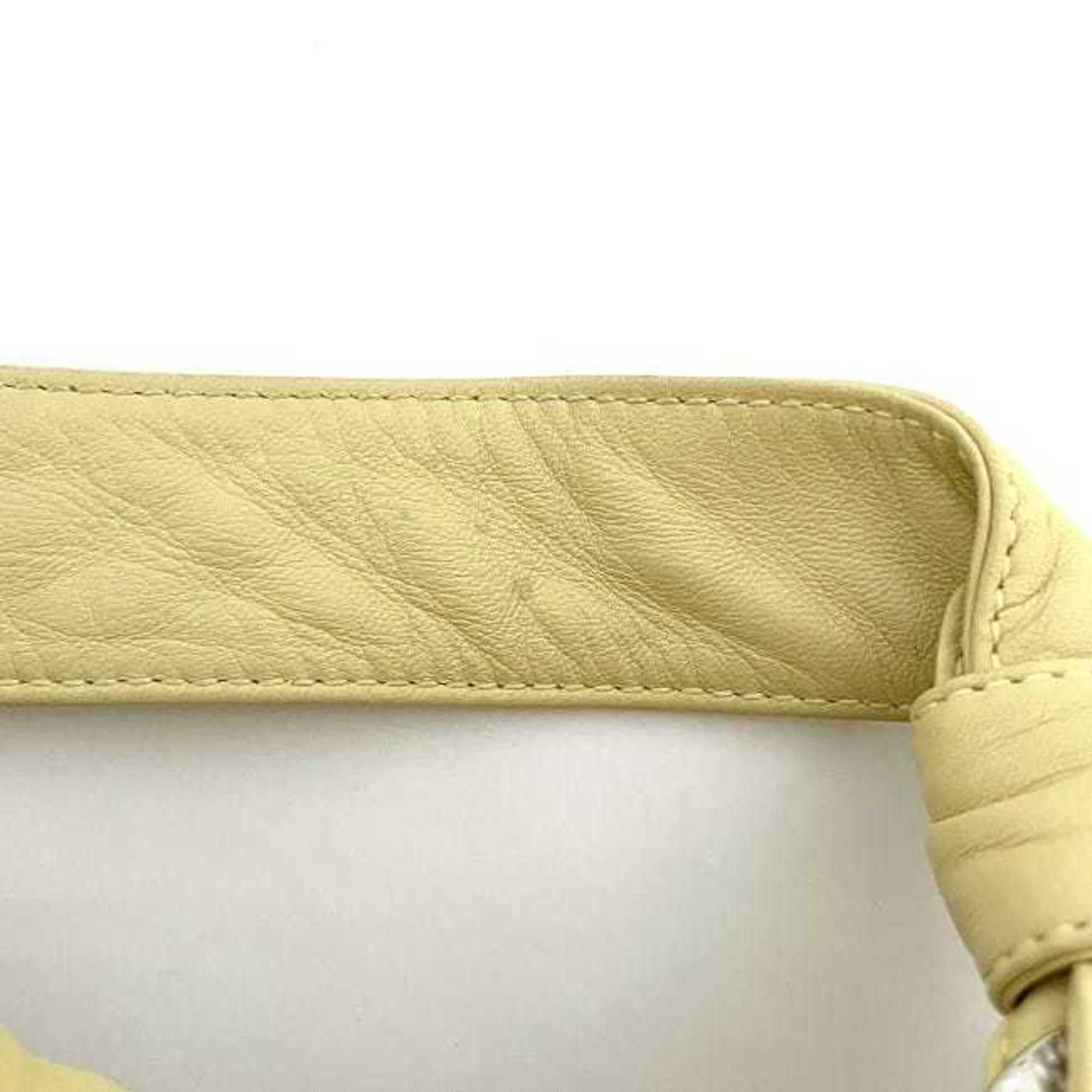 Loewe LOEWE handbag ec-23567 yellow anagram leather suede 050311 soft ladies tote bag ribbon genuine Size ONE SIZE - 8 Thumbnail