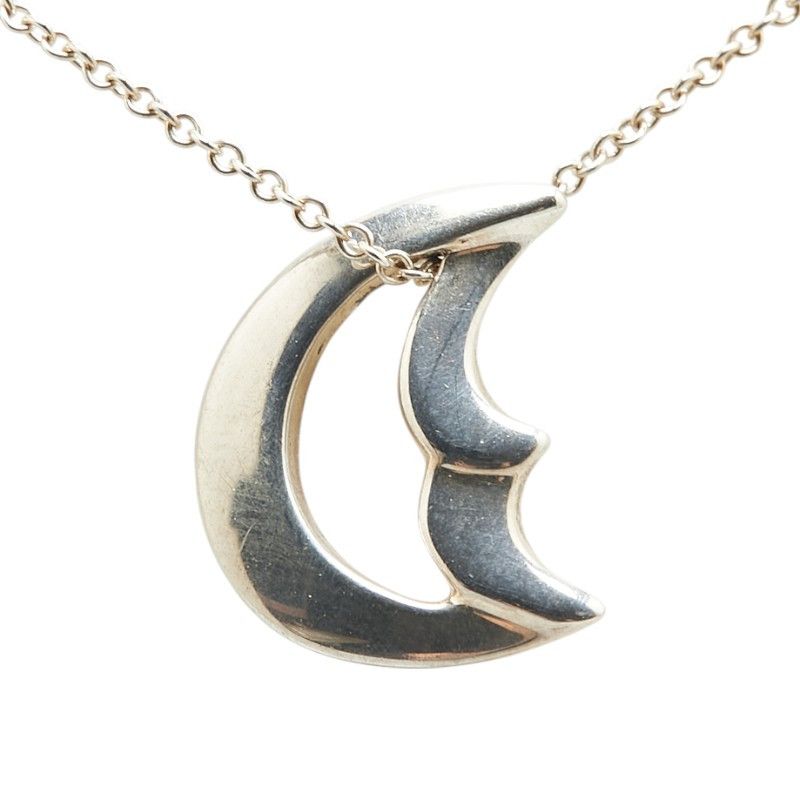 Tiffany & Co. Tiffany & Co. Tiffany Crescent Moon SV925 Necklace Metal Necklace Size ONE SIZE - 2 Thumbnail