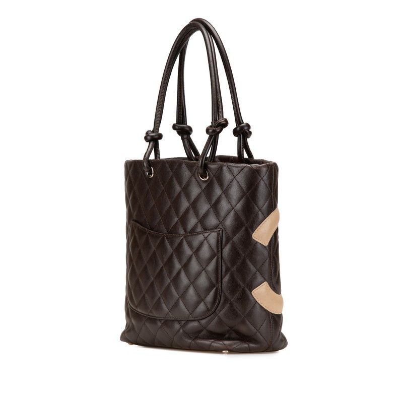 Chanel Chanel Chanel Cambon Line Lambskin Handbag Leather Tote Bag Size ONE SIZE - 2 Thumbnail