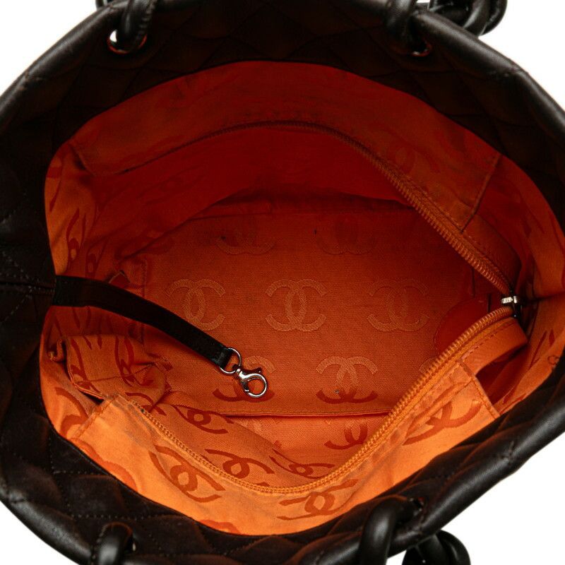 Chanel Chanel Chanel Cambon Line Lambskin Handbag Leather Tote Bag Size ONE SIZE - 9 Thumbnail