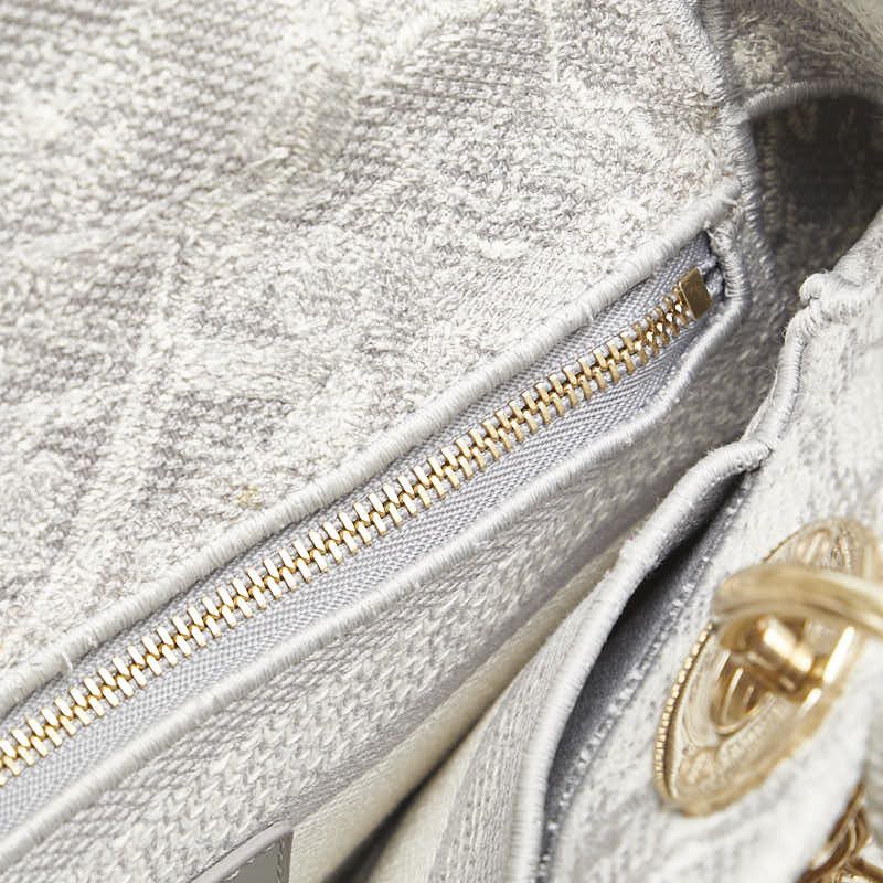 Dior Dior Dior Lady Dior Embroidery Canvas 2way Bag Canvas Shoulder Bag Size ONE SIZE - 11 Thumbnail