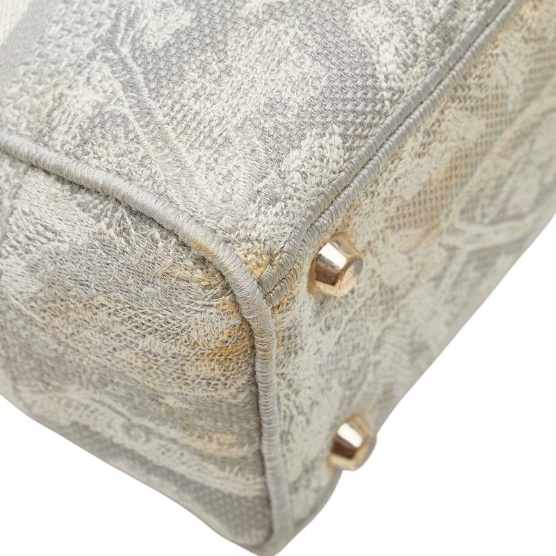 Dior Dior Dior Lady Dior Embroidery Canvas 2way Bag Canvas Shoulder Bag Size ONE SIZE - 4 Thumbnail