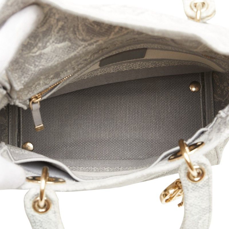 Dior Dior Dior Lady Dior Embroidery Canvas 2way Bag Canvas Shoulder Bag Size ONE SIZE - 10 Thumbnail
