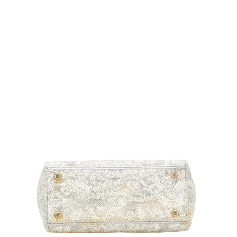 Dior Dior Dior Lady Dior Embroidery Canvas 2way Bag Canvas Shoulder Bag Size ONE SIZE - 3 Thumbnail
