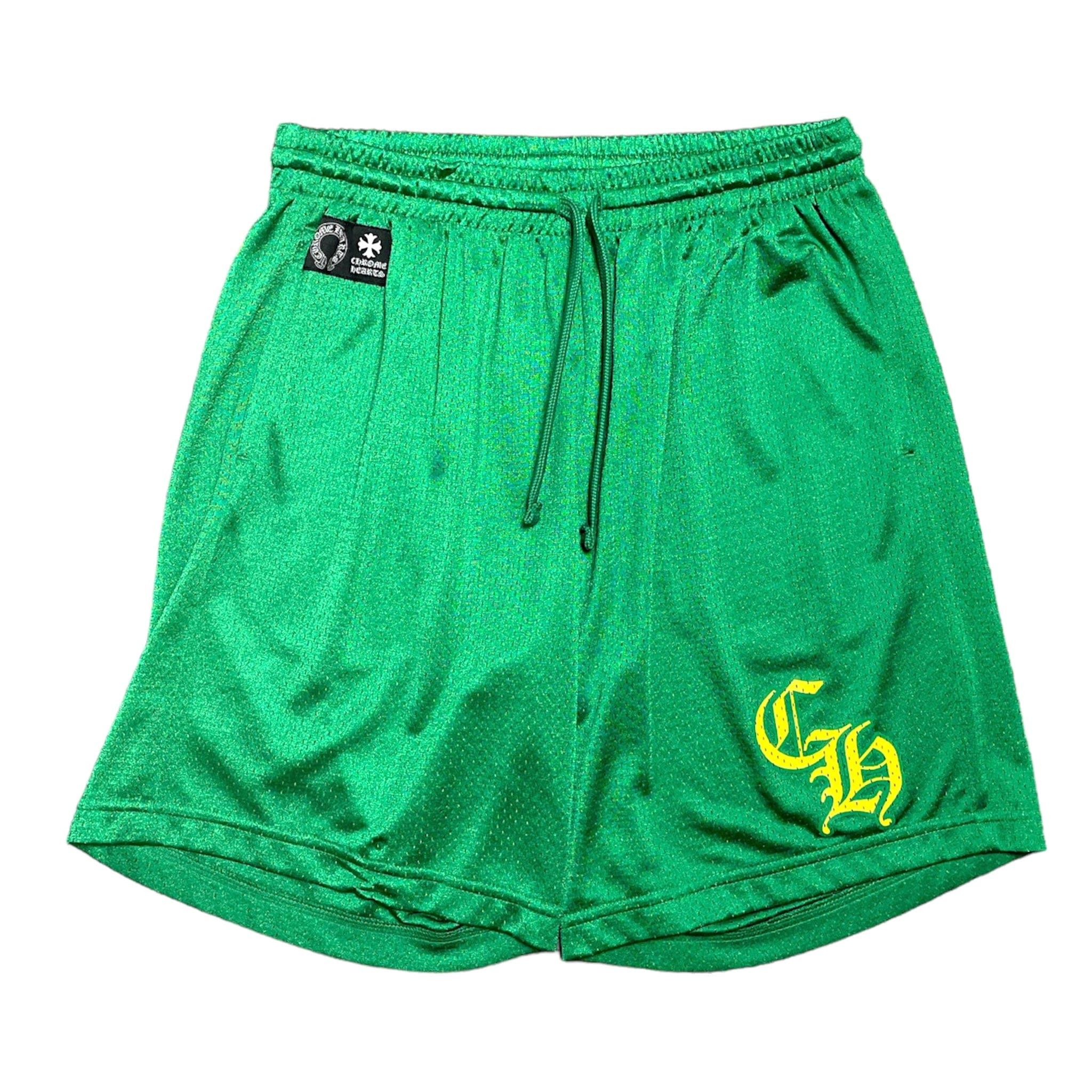 Chrome Hearts CHROME HEARTS MESH JERSEY SHORTS GREEN | Grailed