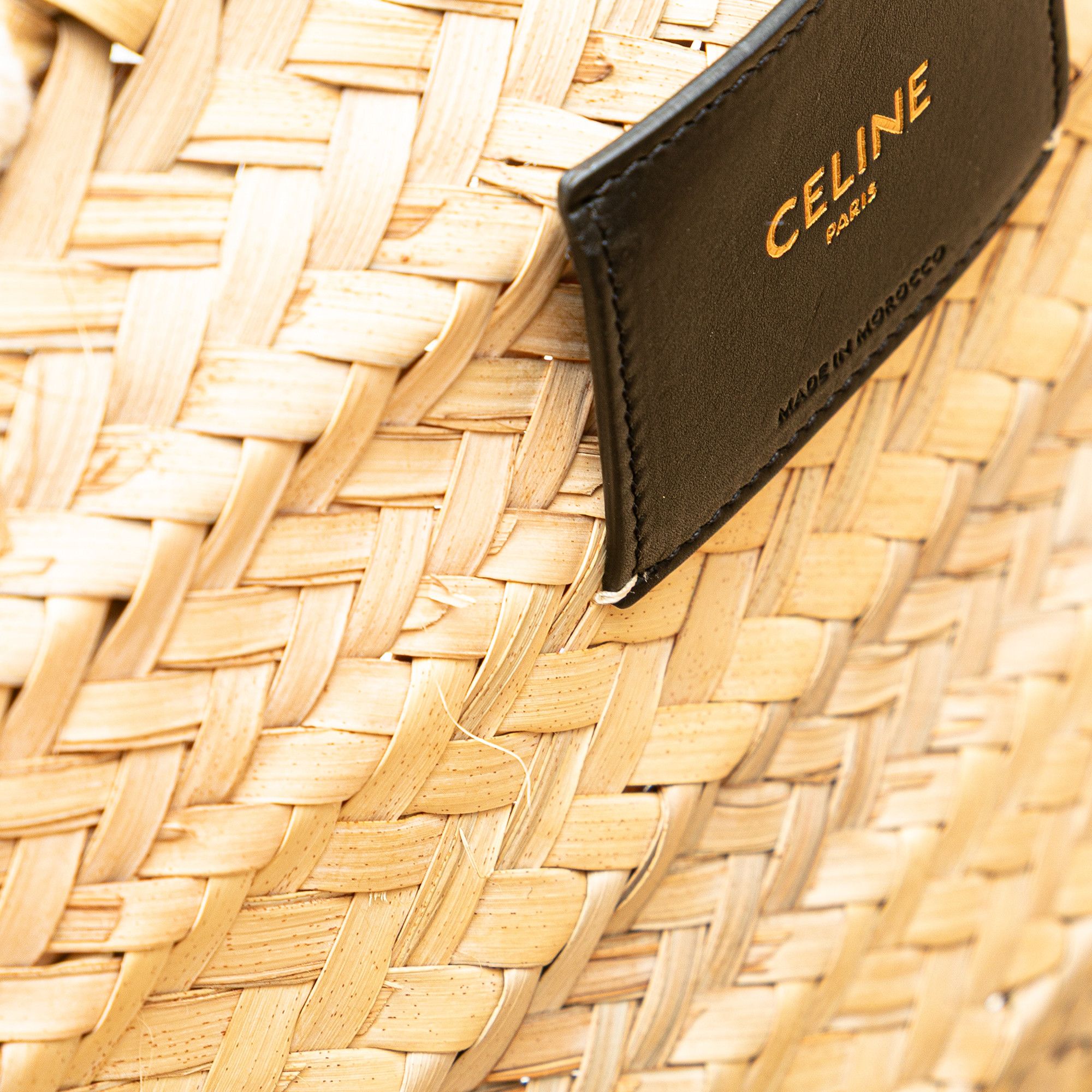 Celine Celine Andre Butzer Large Raffia Classic Wanderer Embroidered Shopping Tote Size ONE SIZE - 7 Thumbnail