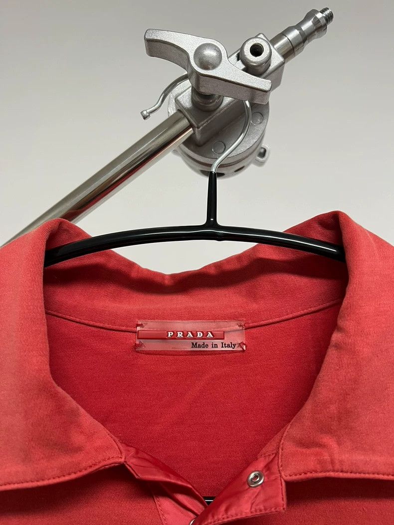 Prada prada vintage watermelon pink polo shirt Size US M / EU 48-50 / 2 - 5 Thumbnail