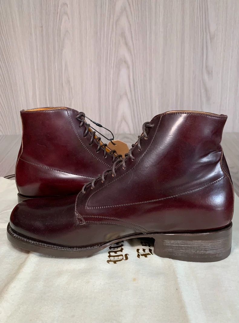 Yuketen yuketen alan work boots in burgundy leather Size US 7 / EU 40 - 6 Thumbnail