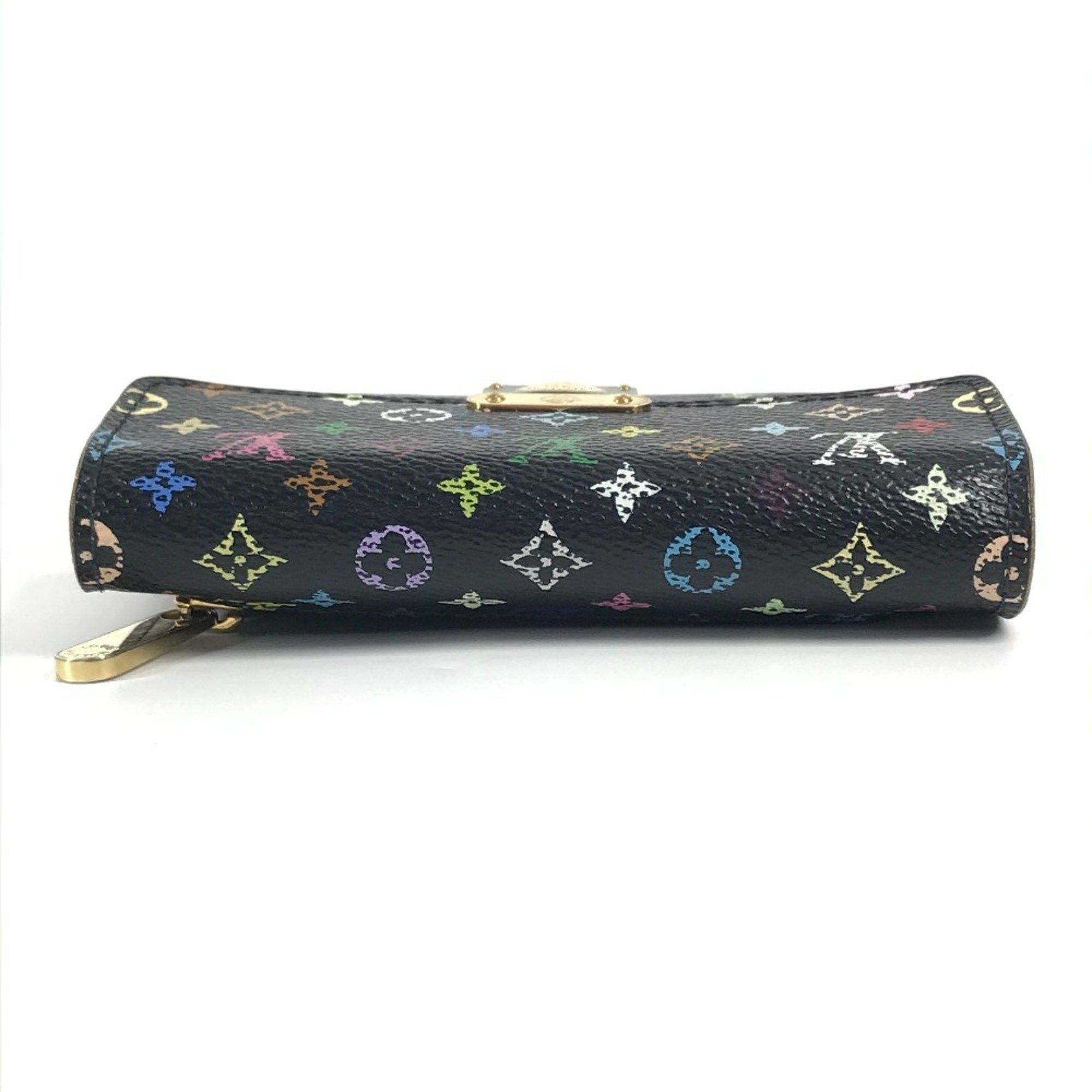 Louis Vuitton LOUIS VUITTON M58015 Monogram Multicolor Portefeuille Koala Compact Wallet Tri-fold Canvas Women's Noir Black Size ONE SIZE - 6 Thumbnail