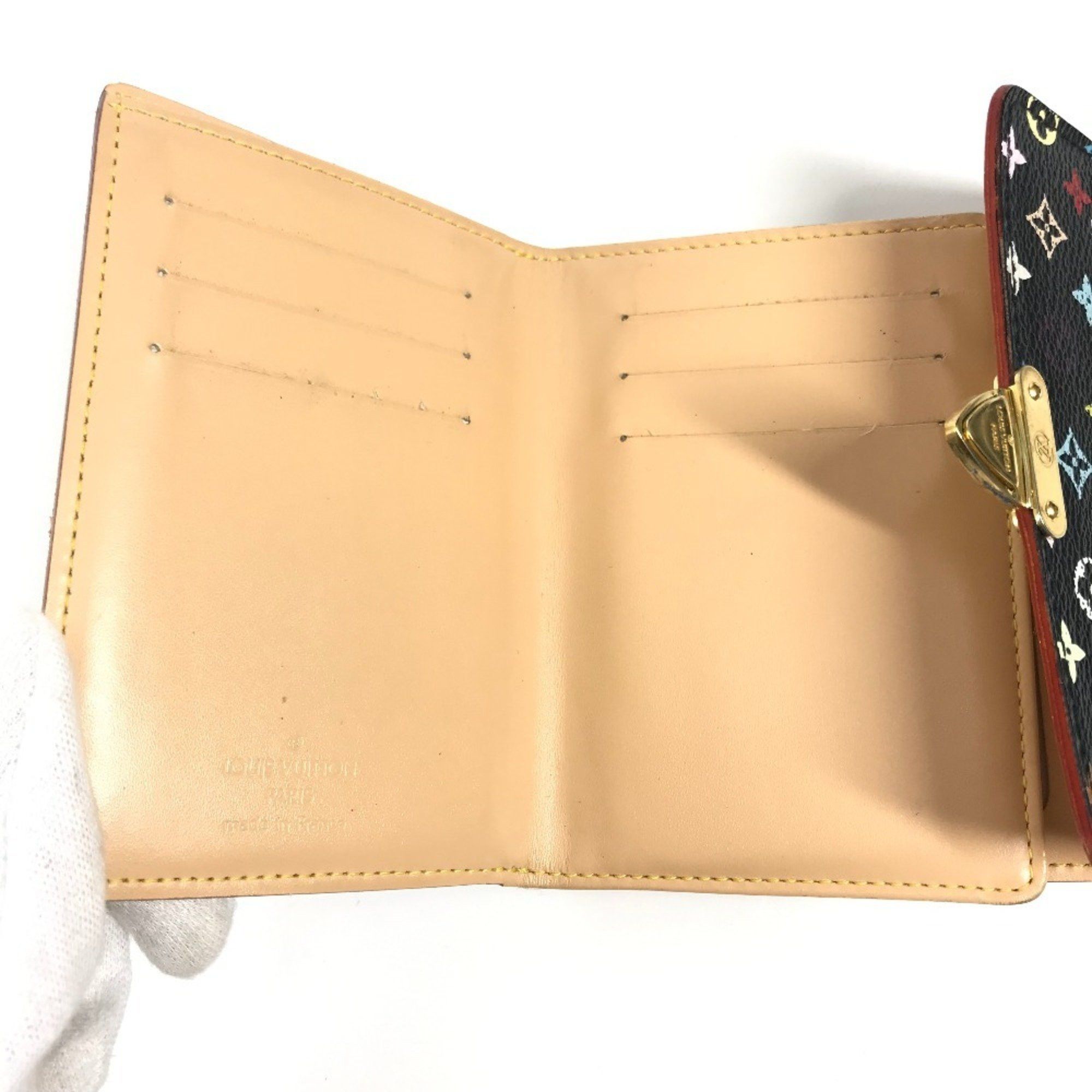 Louis Vuitton LOUIS VUITTON M58015 Monogram Multicolor Portefeuille Koala Compact Wallet Tri-fold Canvas Women's Noir Black Size ONE SIZE - 11 Thumbnail