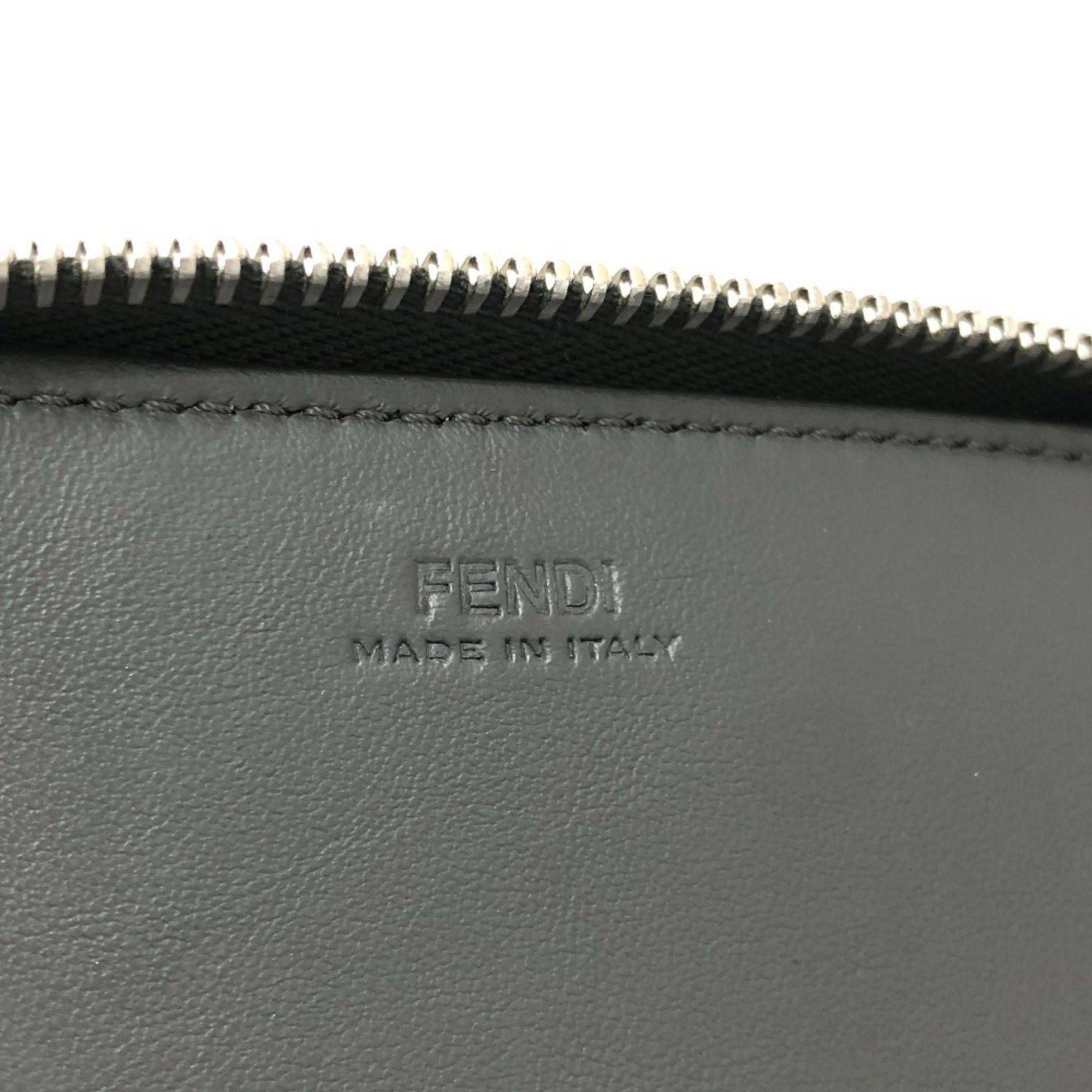 Fendi FENDI 7M0276 Zucca Pattern Travel Wallet Long Leather Women's Gray Size ONE SIZE - 9 Thumbnail