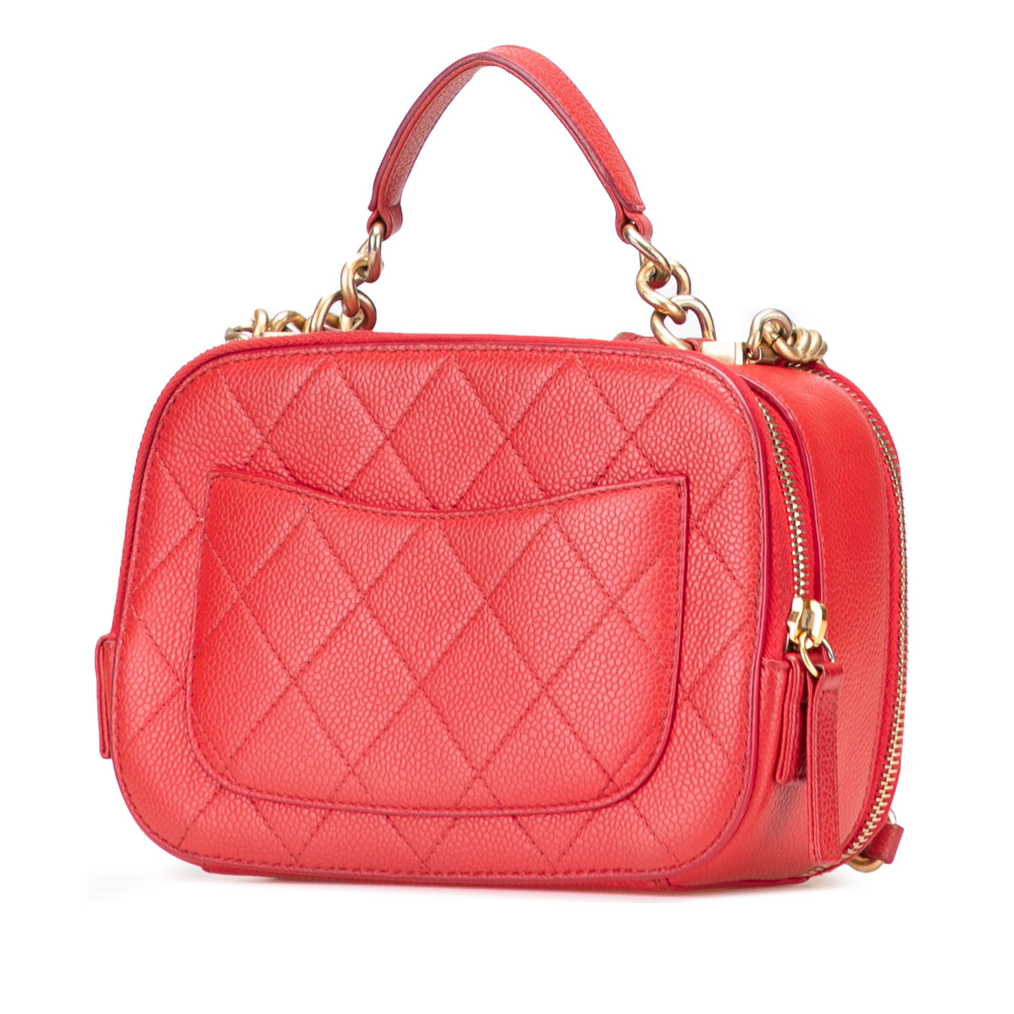 Chanel Chanel Small Quilted Caviar Top Handle Camera Bag Size ONE SIZE - 2 Thumbnail