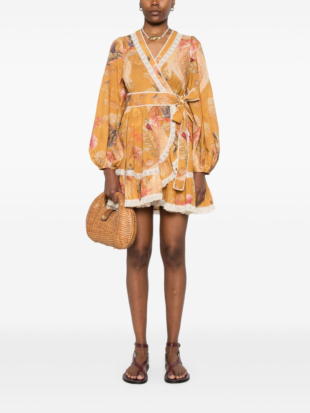 Zimmermann ASCENSION COTTON MINI DRESS Size M / US 6-8 / IT 42-44 - 2 Thumbnail