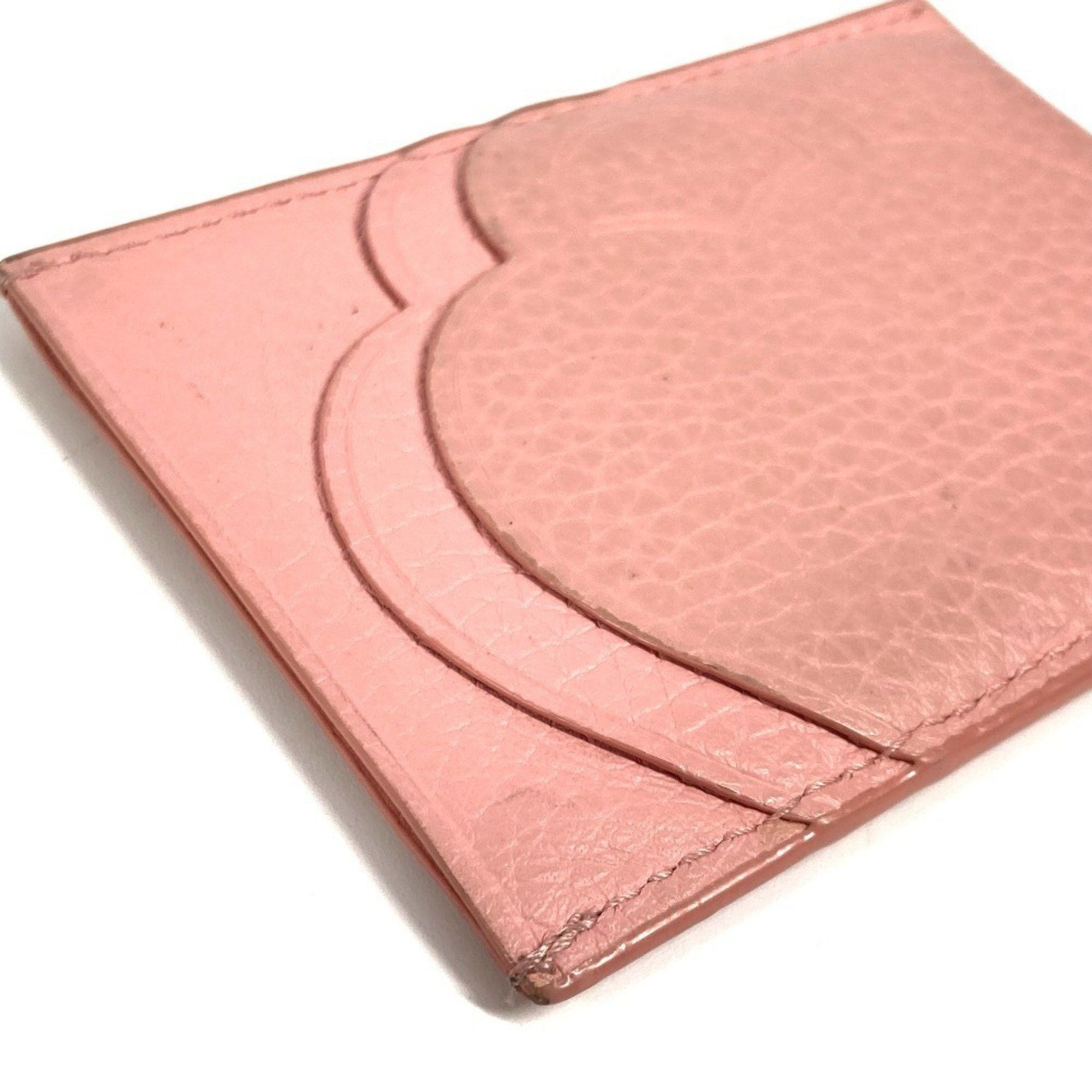 Tiffany & Co. TIFFANY&Co. Tiffany Return to Heart Business Card Holder Pass Case Holder/Card Leather Women's Pink Size ONE SIZE - 6 Thumbnail